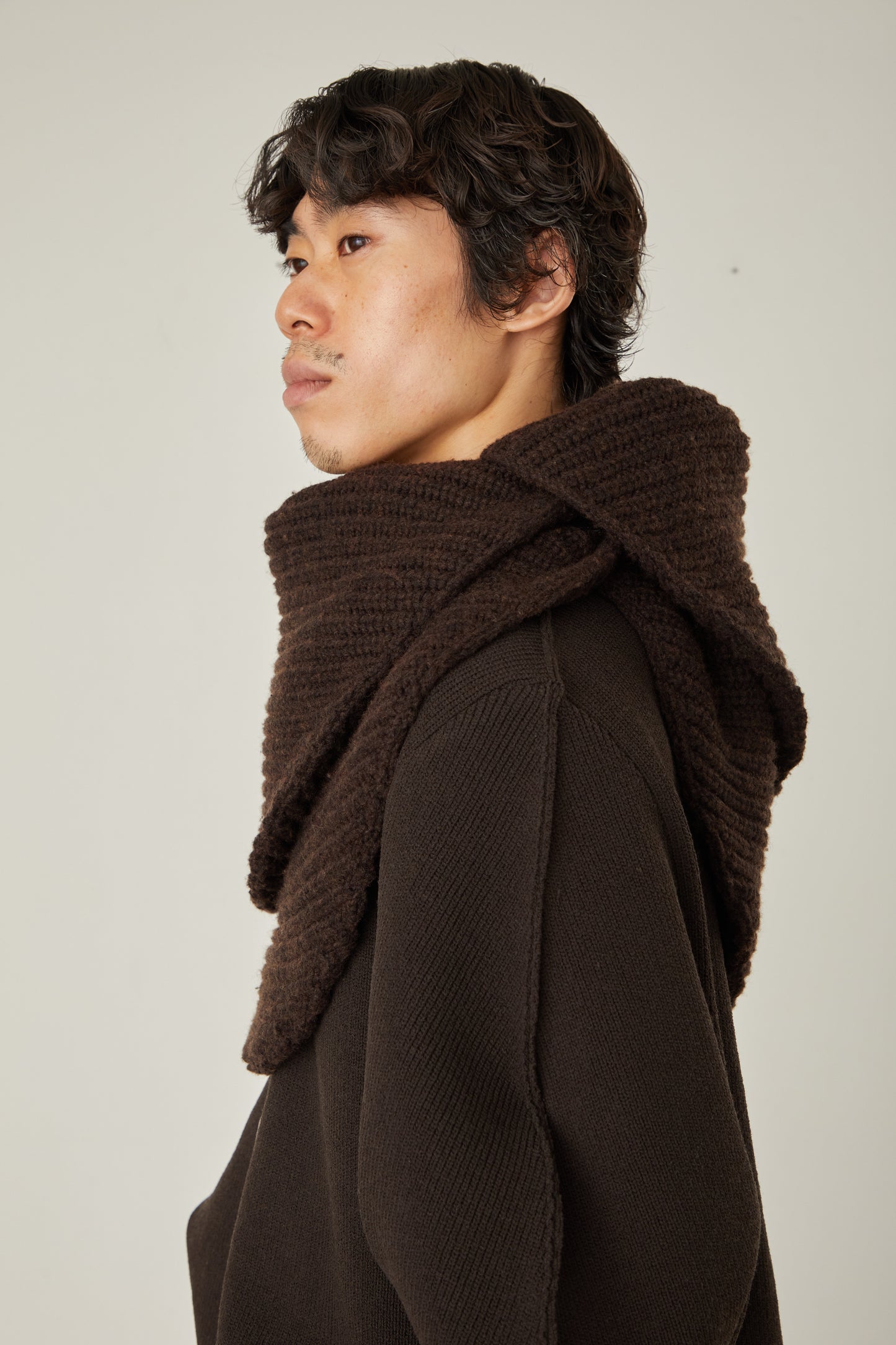 i'm here : " Crepe " KNIT SNOOD :