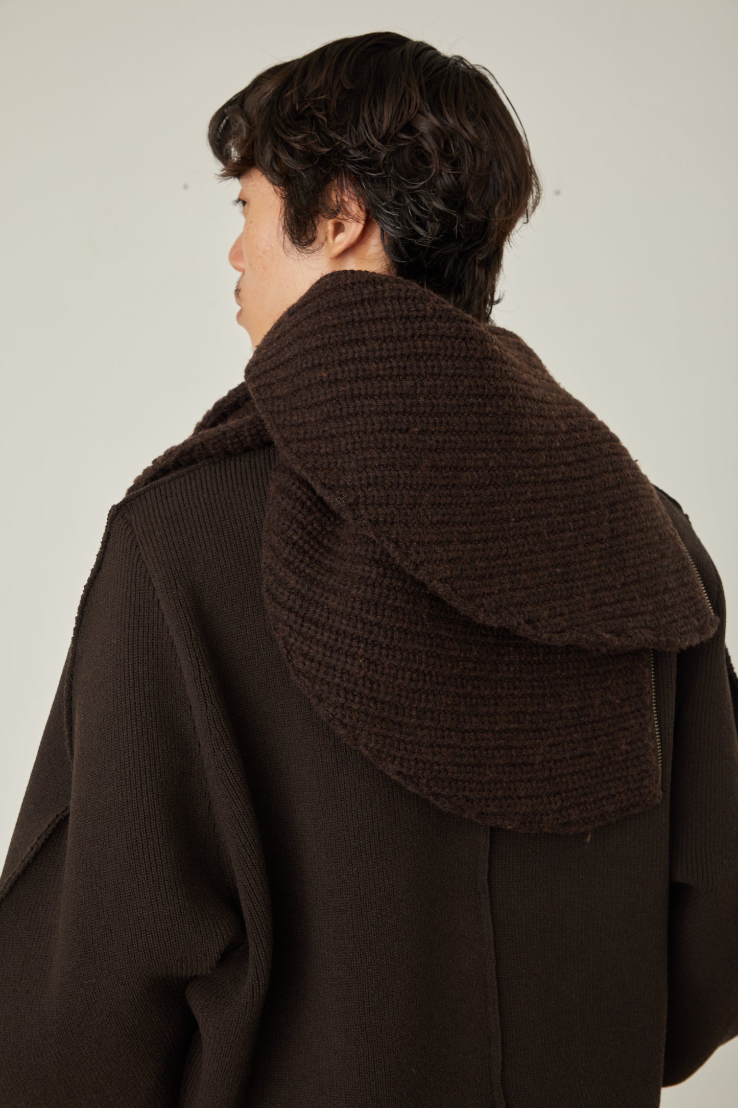 i'm here : " Crepe " KNIT SNOOD :