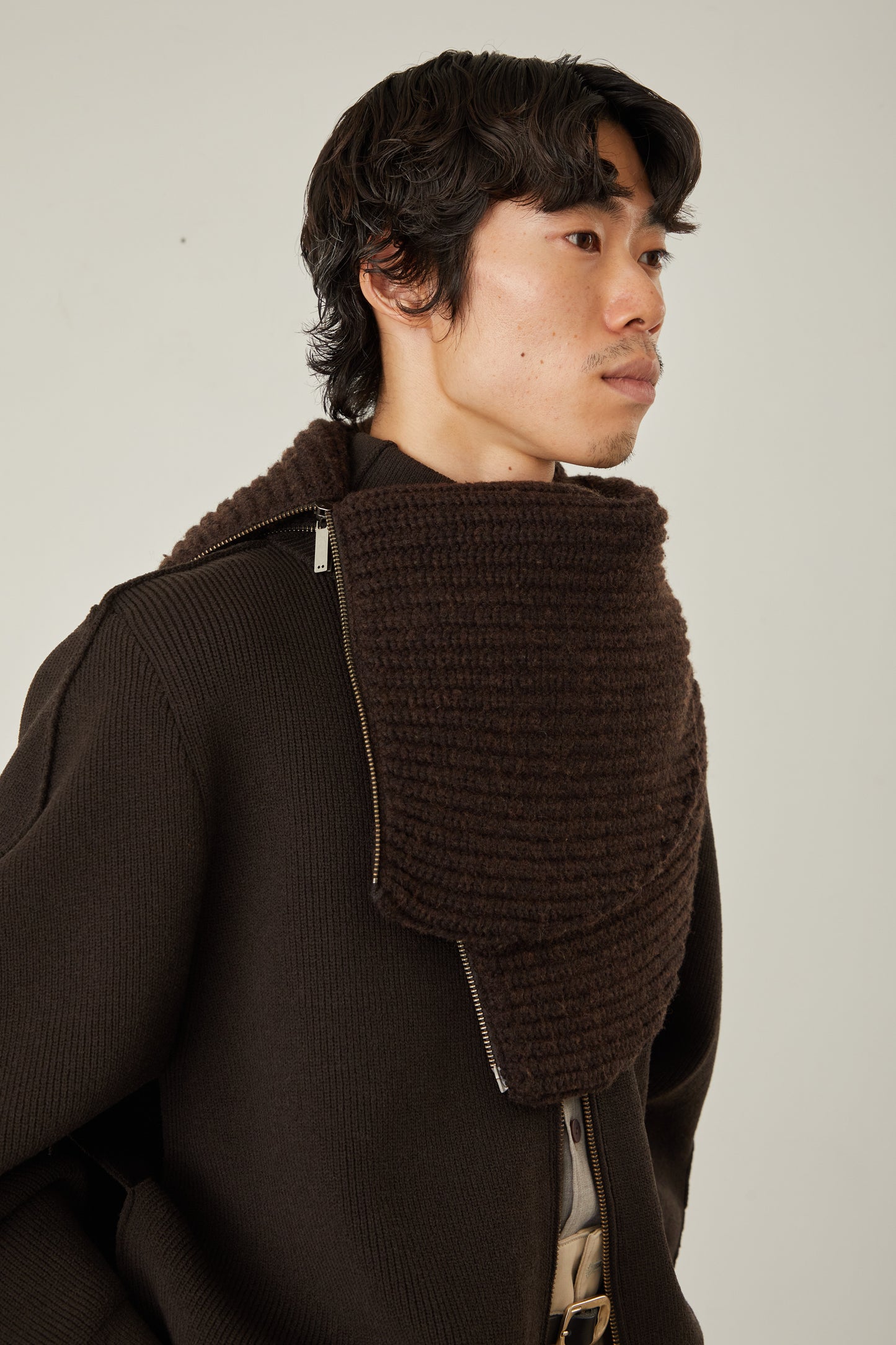 i'm here : " Crepe " KNIT SNOOD :