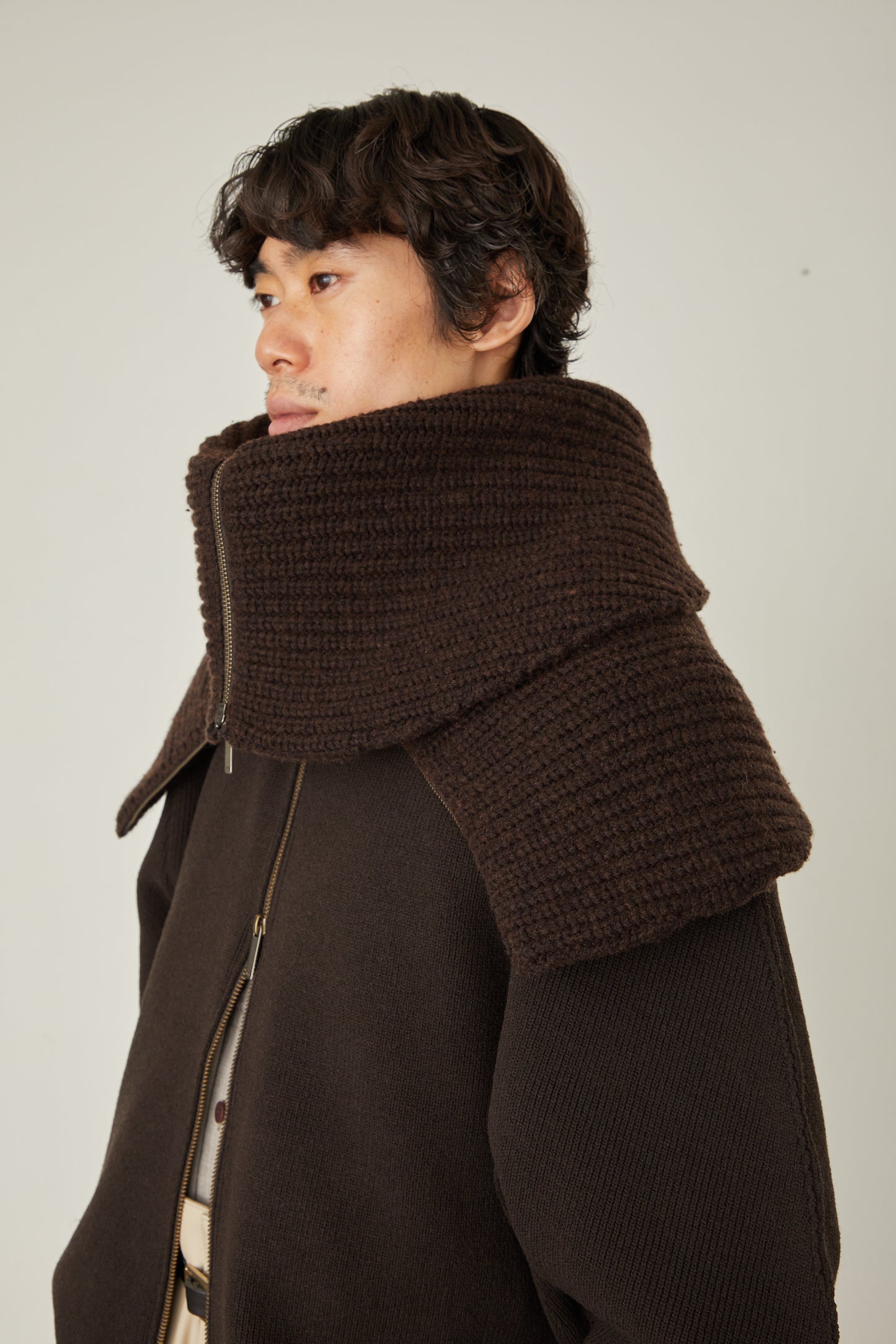 i'm here : " Crepe " KNIT SNOOD :