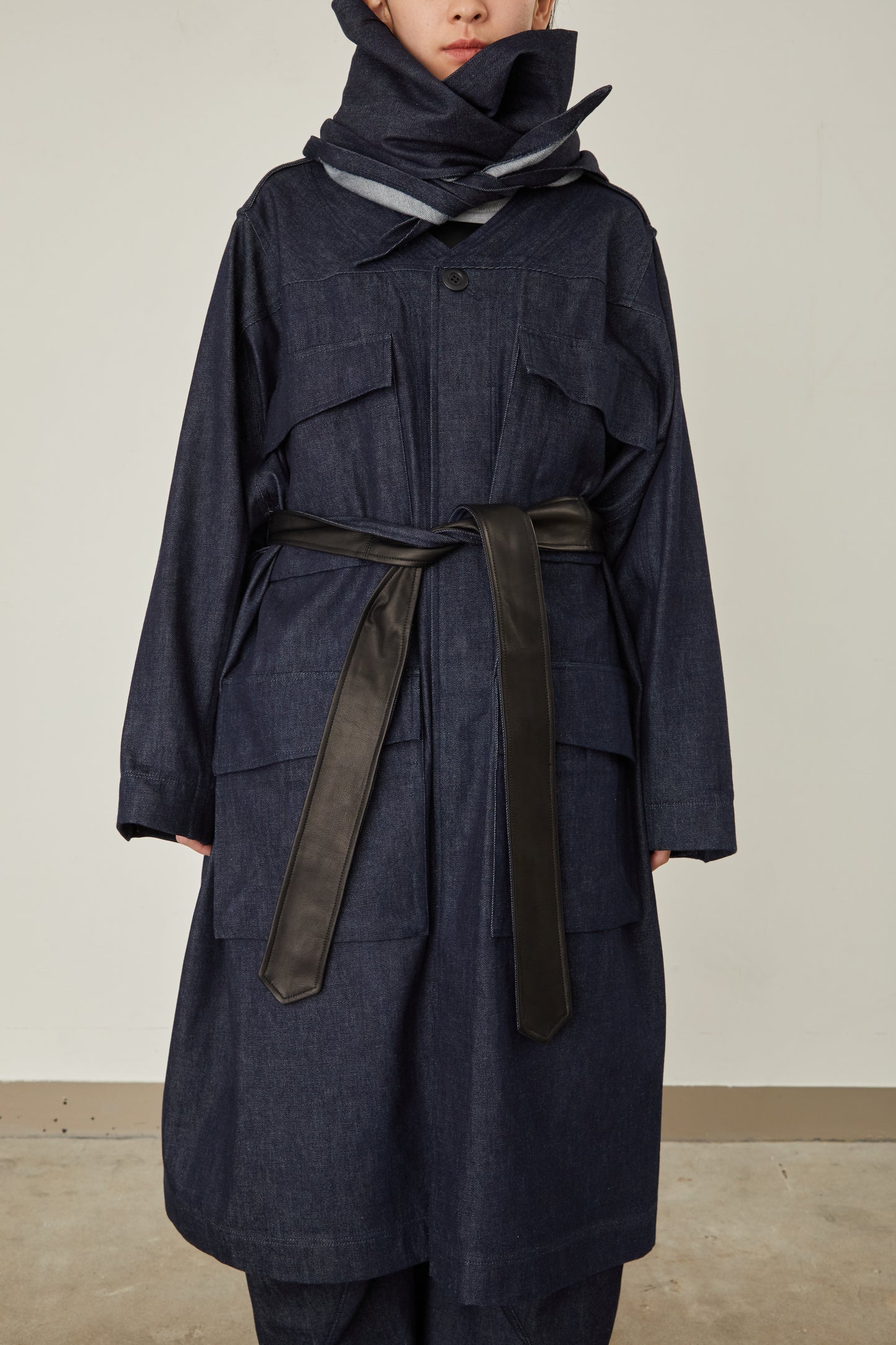 i'm here : HAOLI MILITARY "DENIM" COAT :