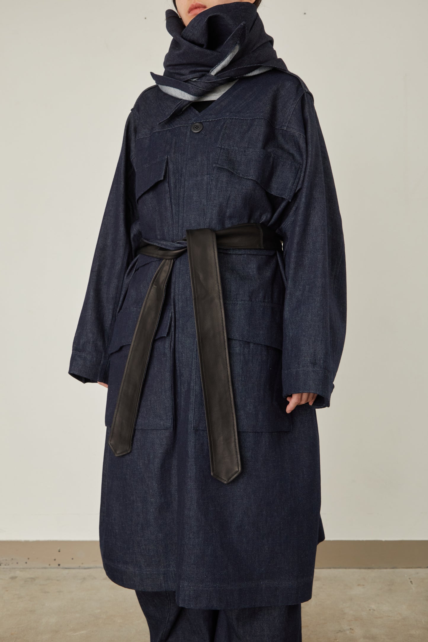 i'm here : HAOLI MILITARY "DENIM" COAT :