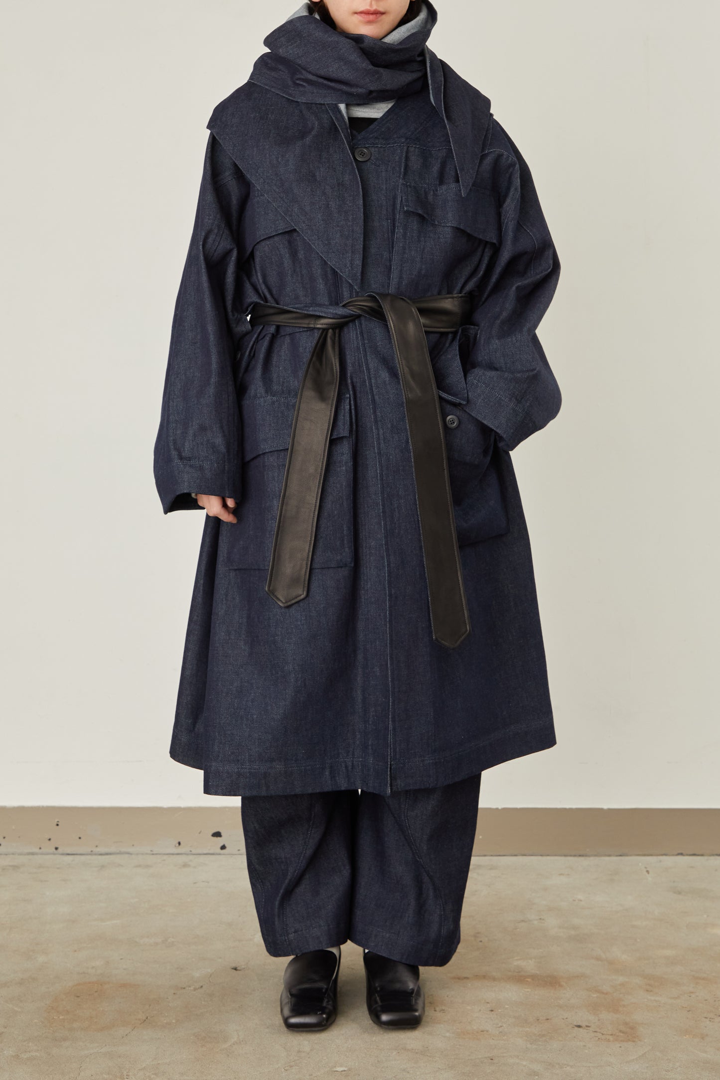 i'm here : HAOLI MILITARY "DENIM" COAT :