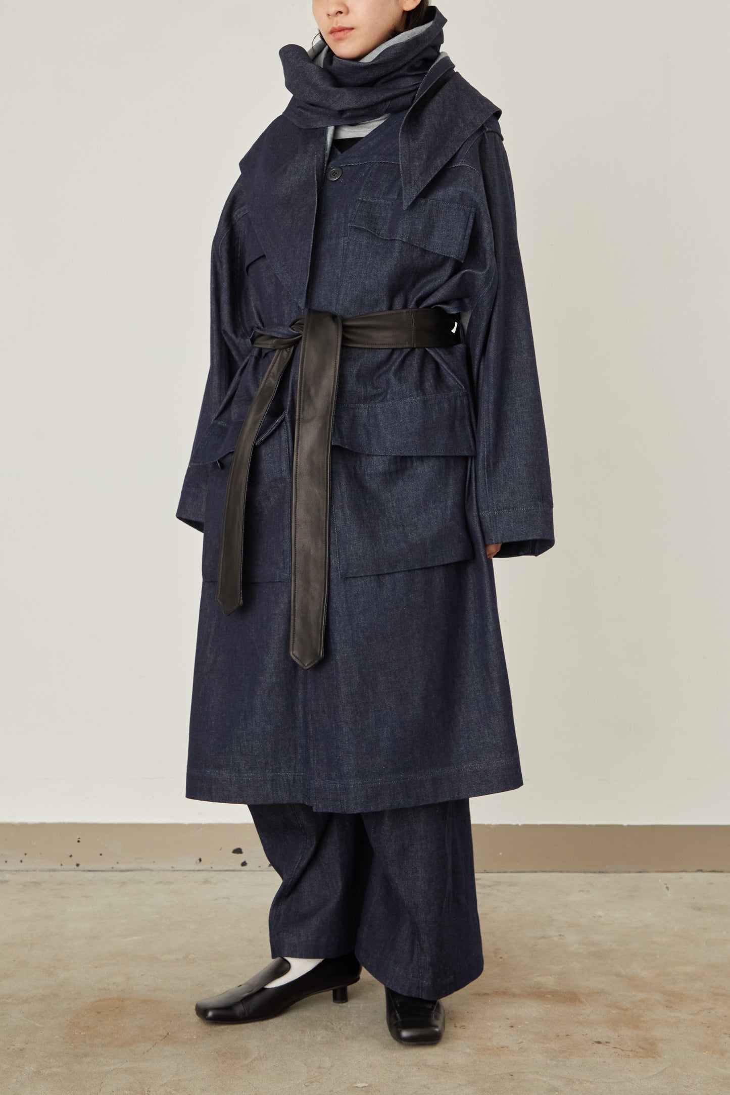 i'm here : HAOLI MILITARY "DENIM" COAT :