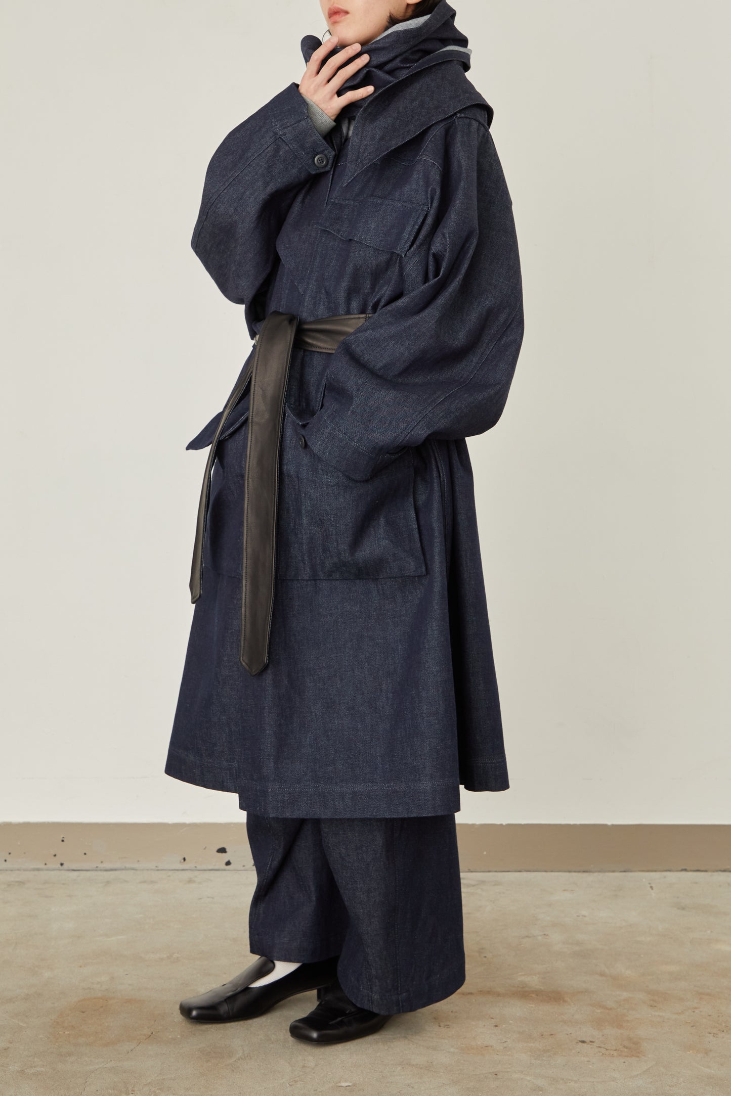 i'm here : HAOLI MILITARY "DENIM" COAT :