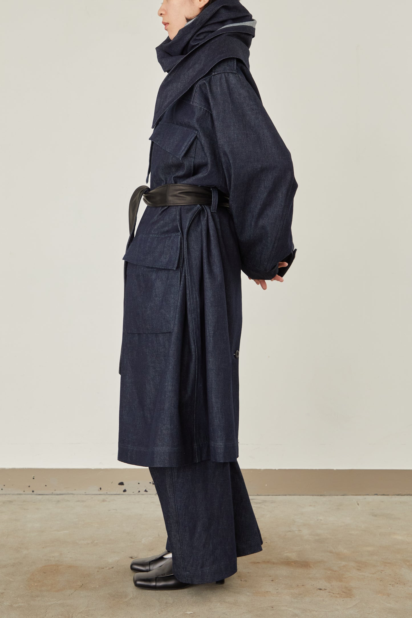 i'm here : HAOLI MILITARY "DENIM" COAT :