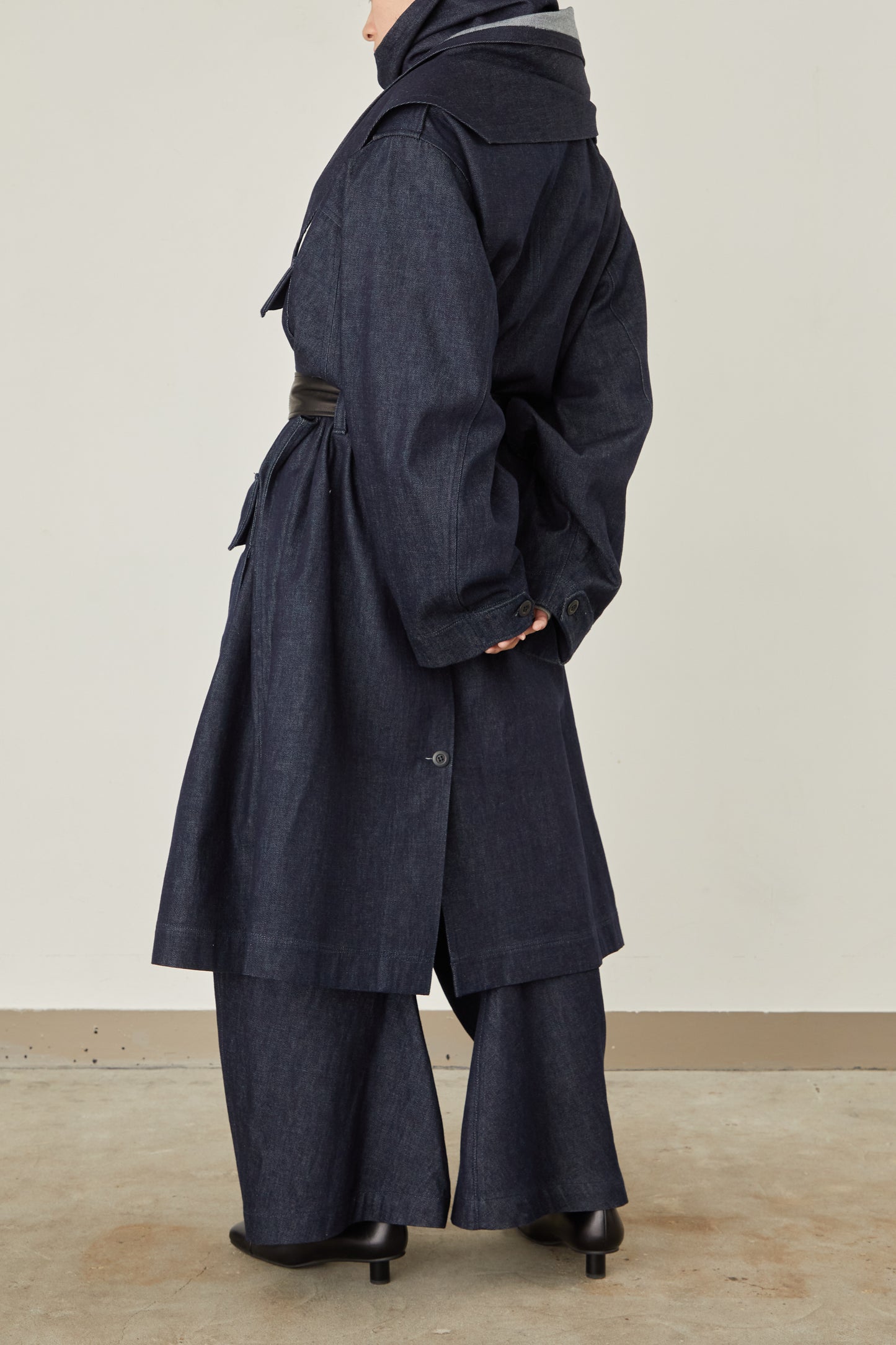 i'm here : HAOLI MILITARY "DENIM" COAT :