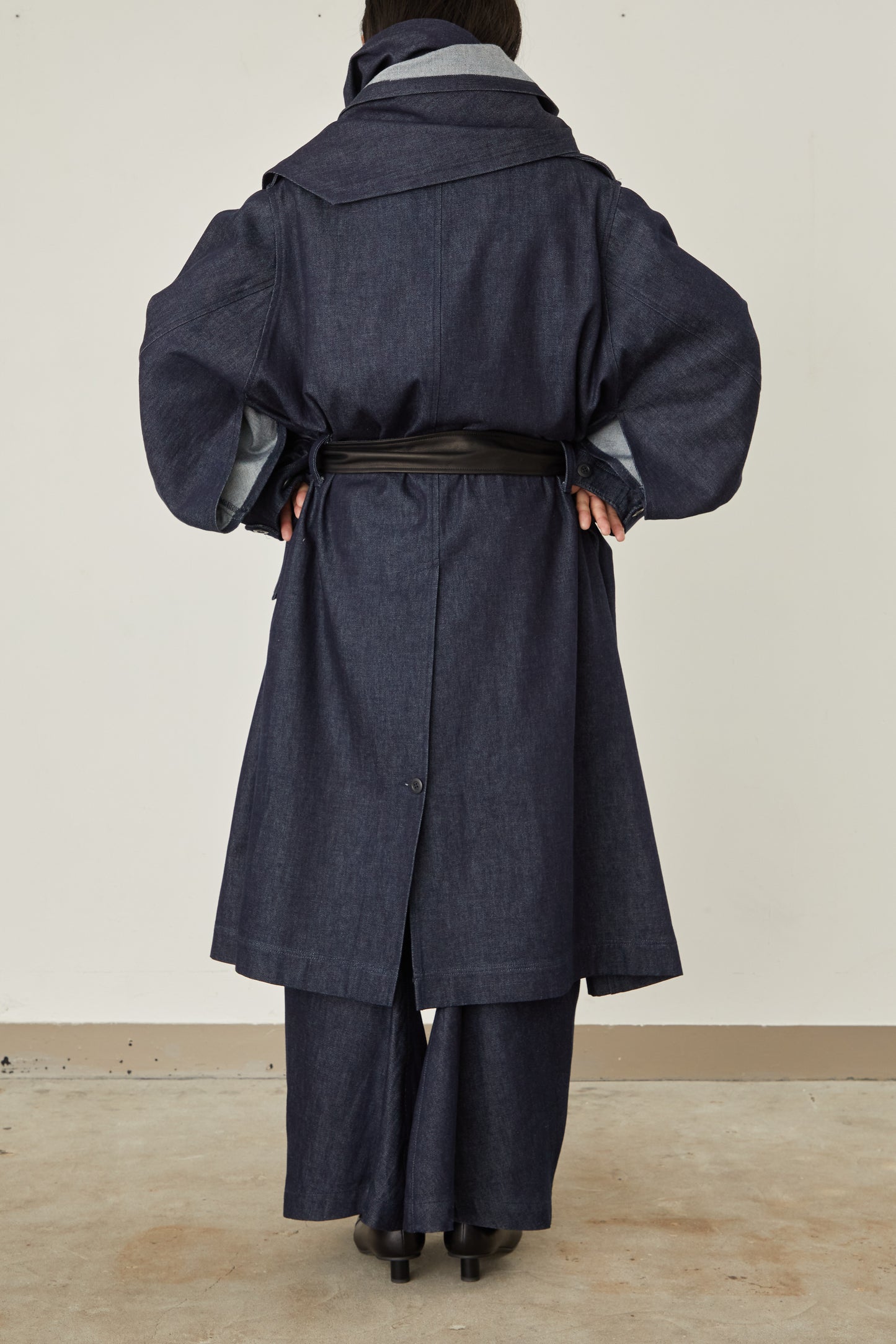 i'm here : HAOLI MILITARY "DENIM" COAT :