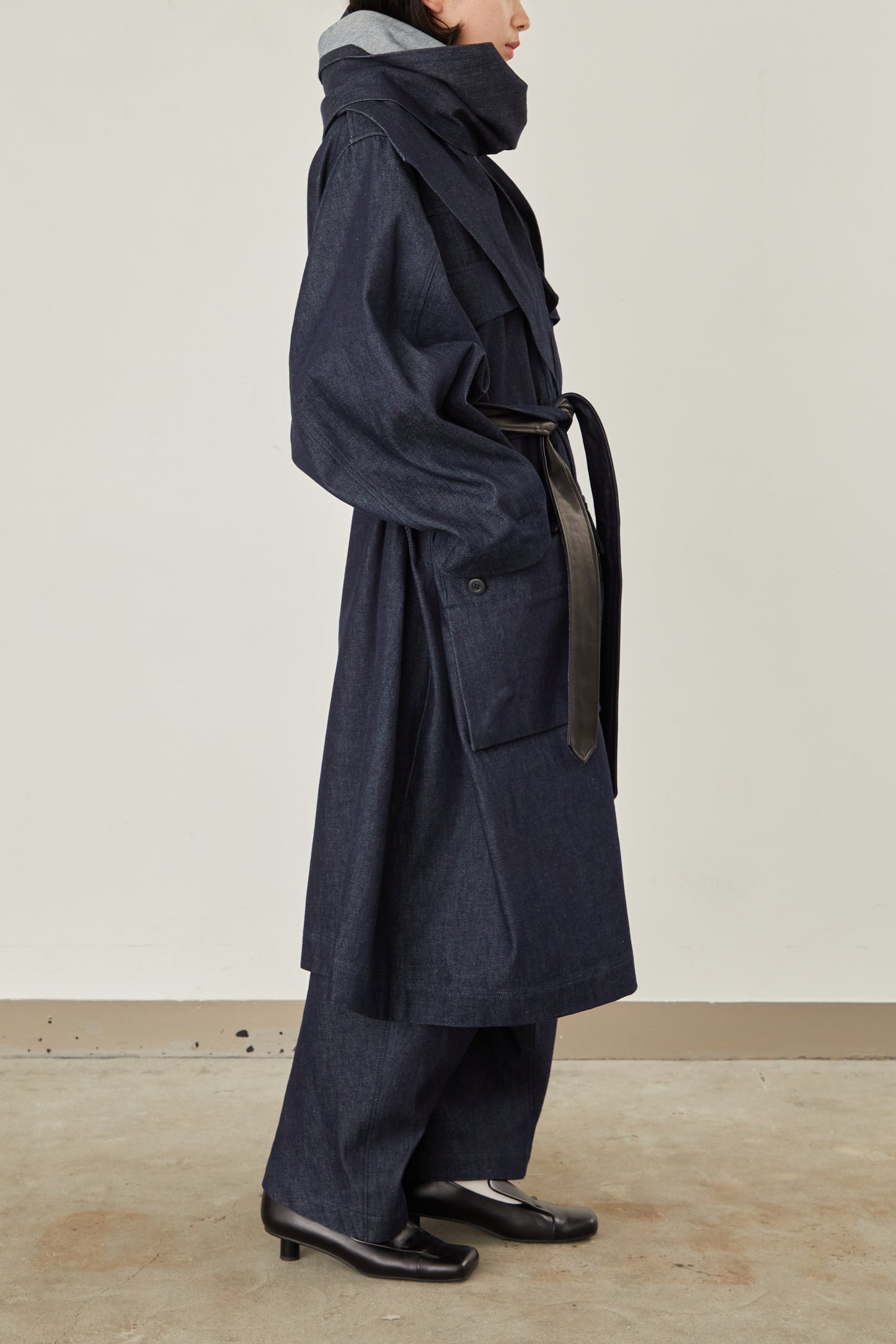i'm here : HAOLI MILITARY "DENIM" COAT :