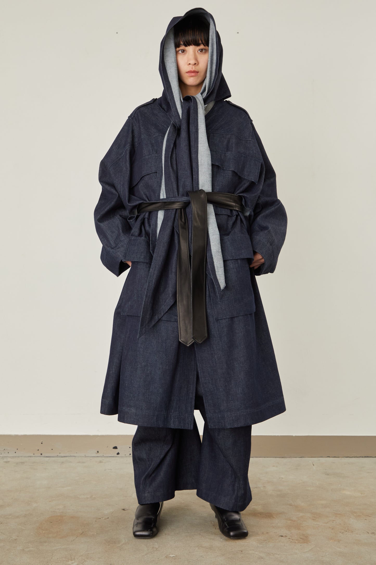i'm here : HAOLI MILITARY "DENIM" COAT :