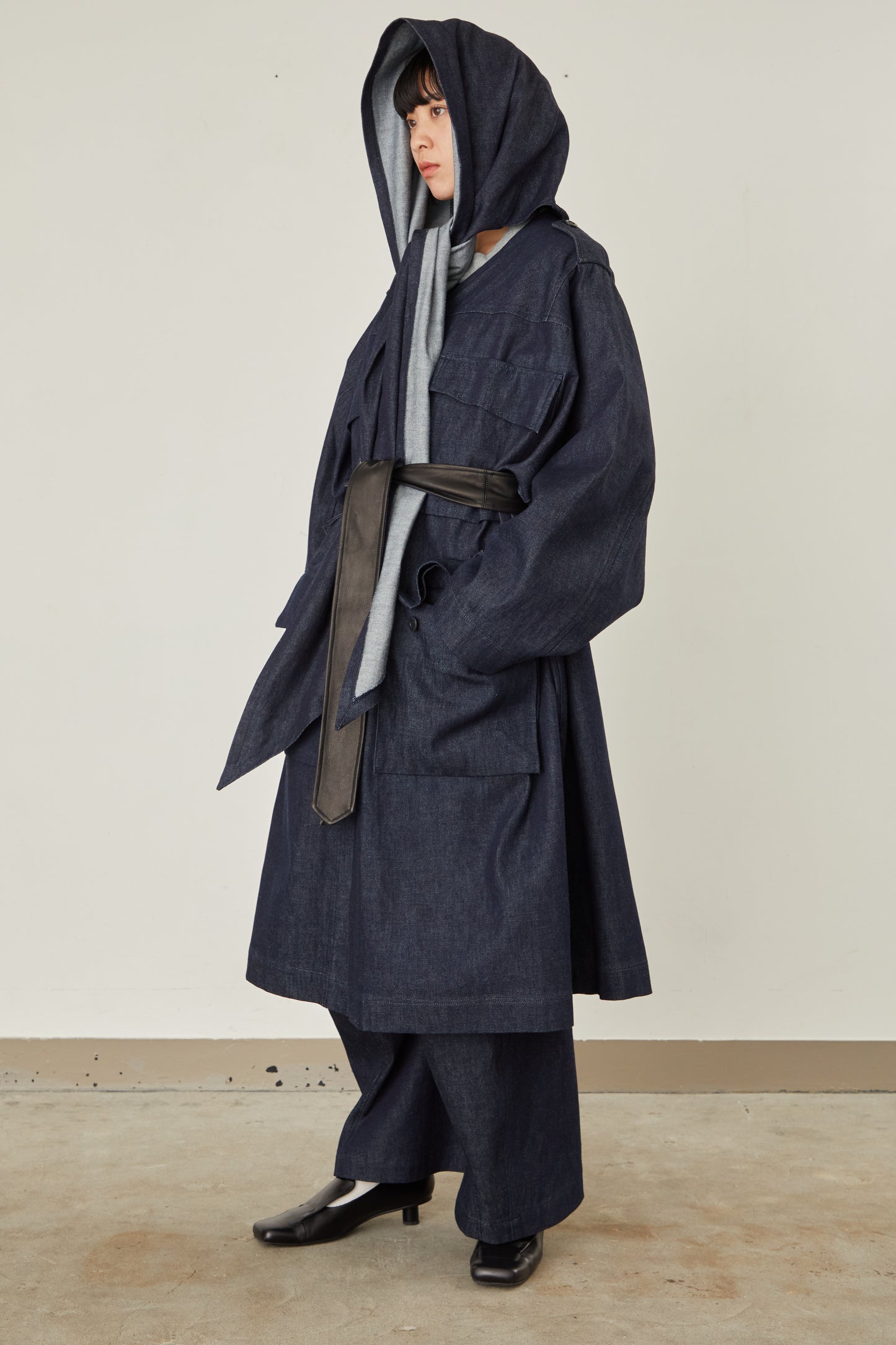 i'm here : HAOLI MILITARY "DENIM" COAT :