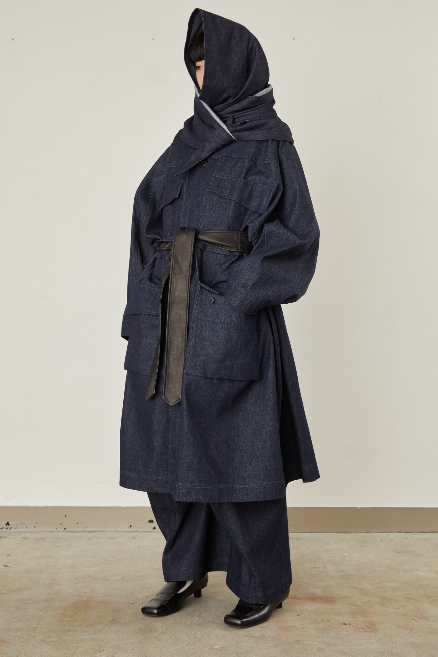 i'm here : HAOLI MILITARY "DENIM" COAT :