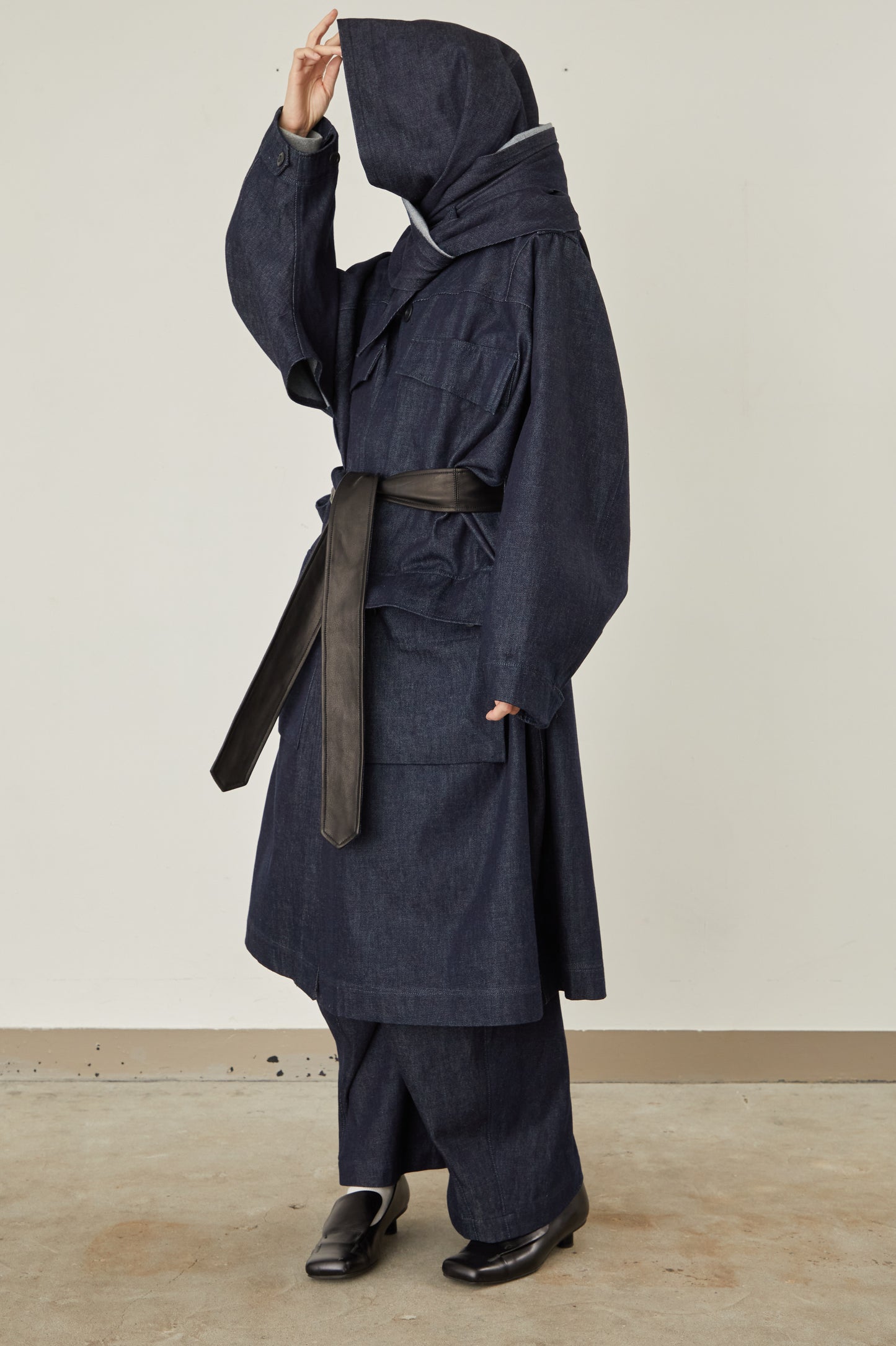 i'm here : HAOLI MILITARY "DENIM" COAT :