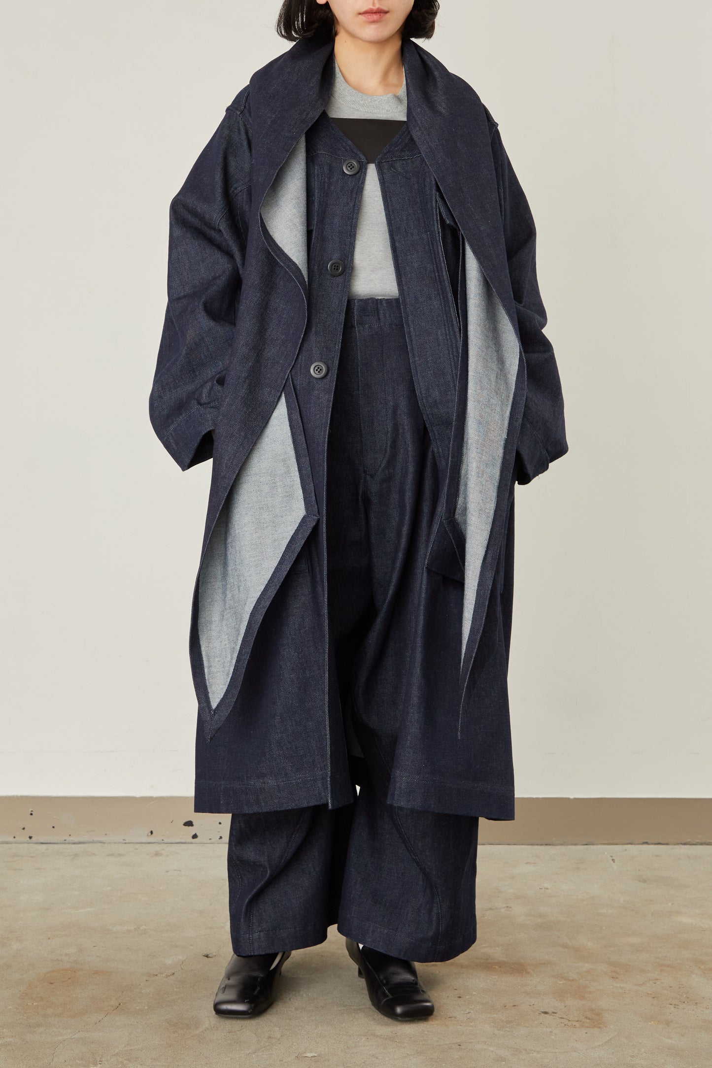 i'm here : HAOLI MILITARY "DENIM" COAT :