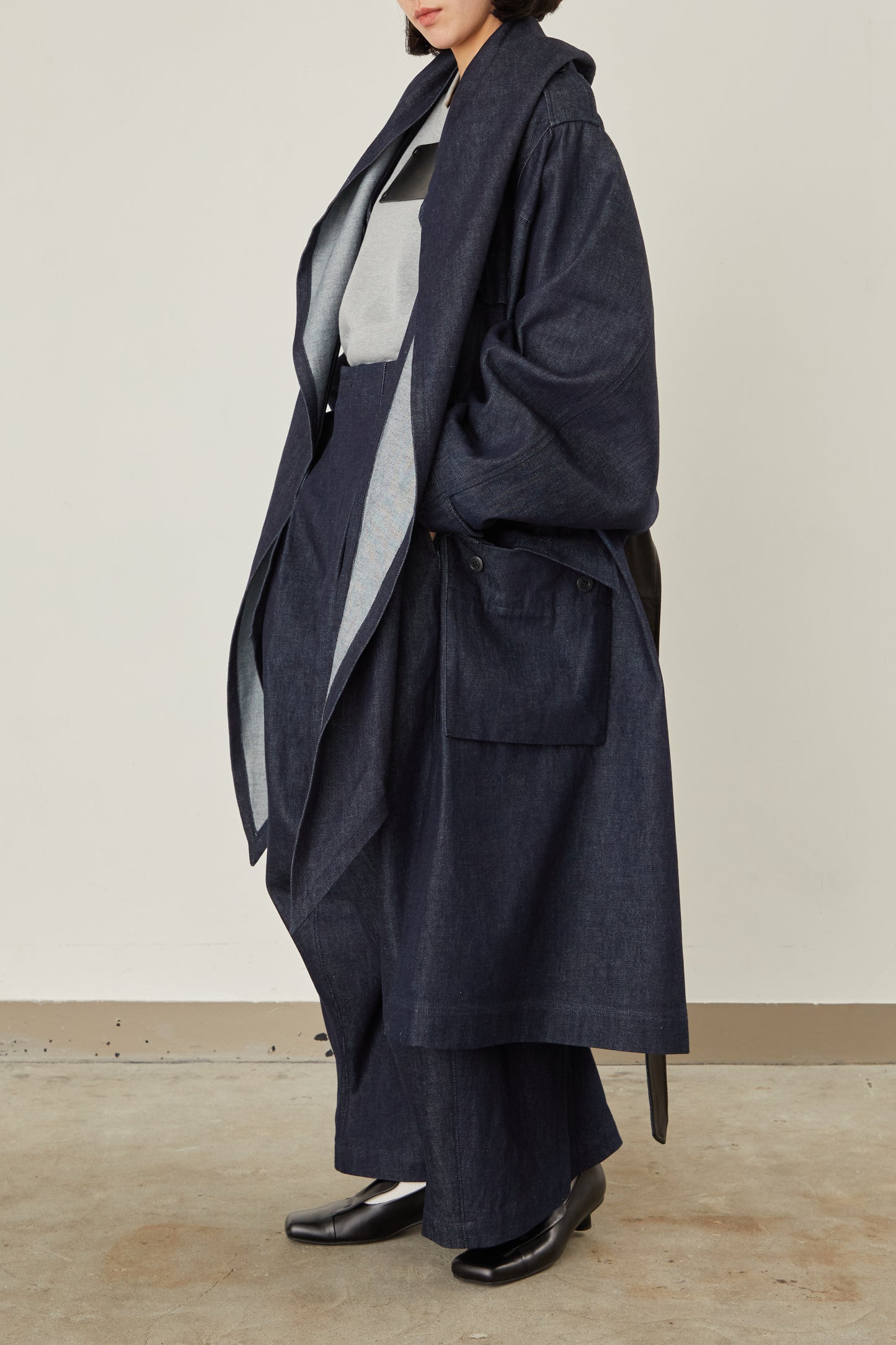 i'm here : HAOLI MILITARY "DENIM" COAT :