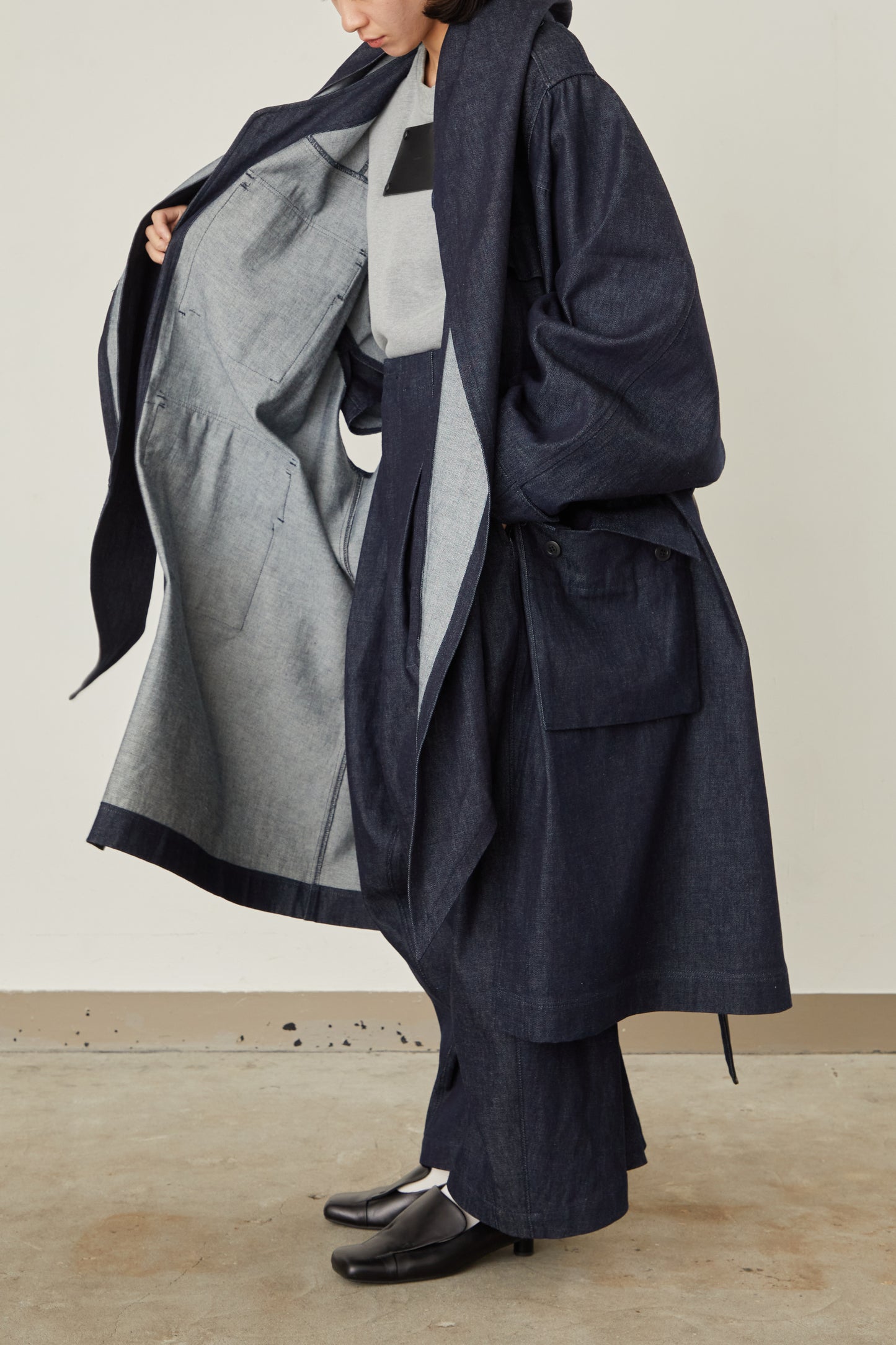 i'm here : HAOLI MILITARY "DENIM" COAT :