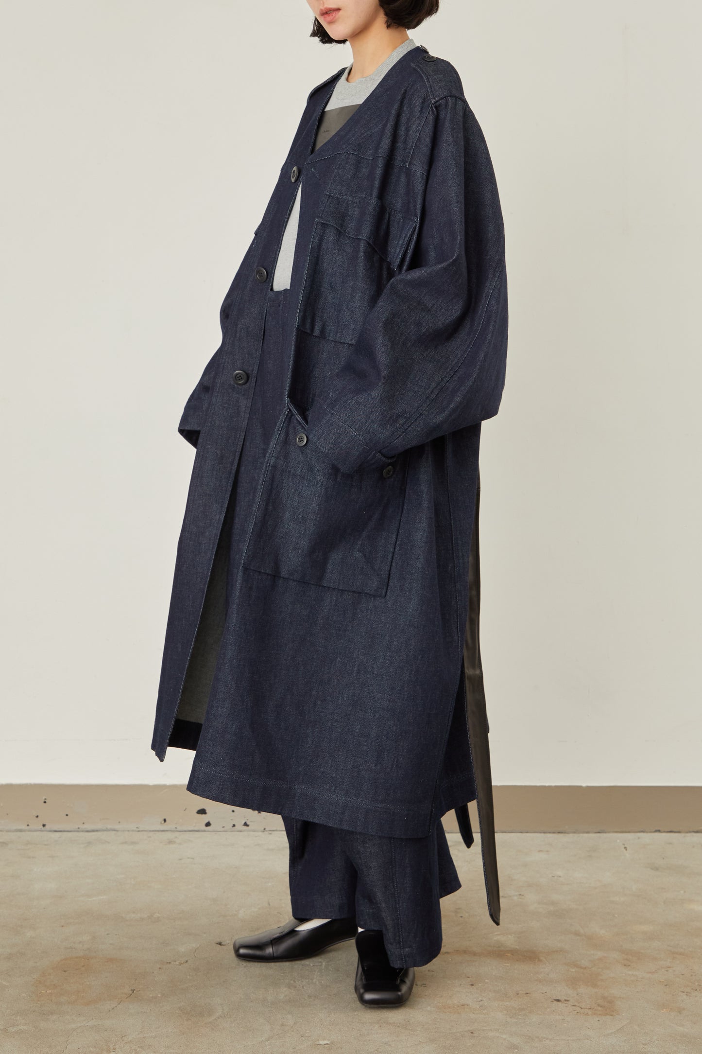 i'm here : HAOLI MILITARY "DENIM" COAT :