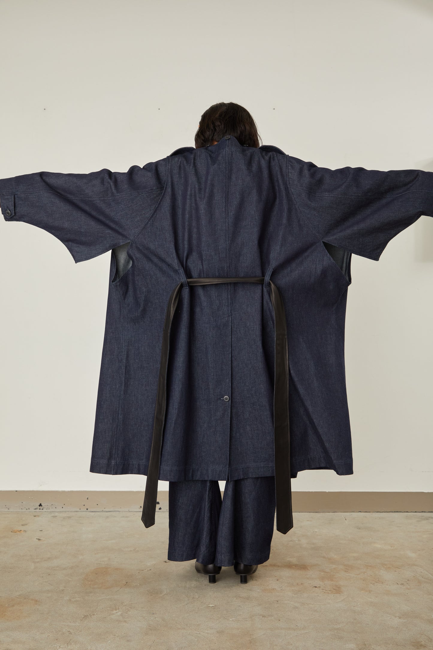 i'm here : HAOLI MILITARY "DENIM" COAT :