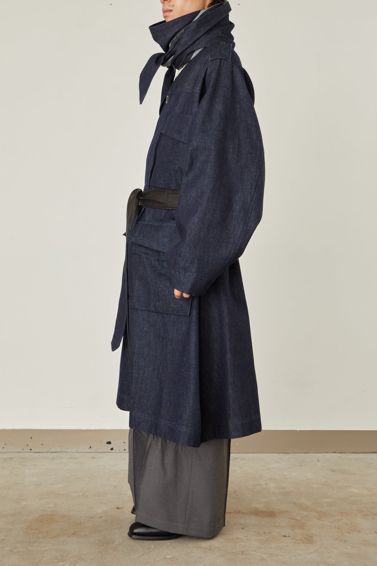 i'm here : HAOLI MILITARY "DENIM" COAT :