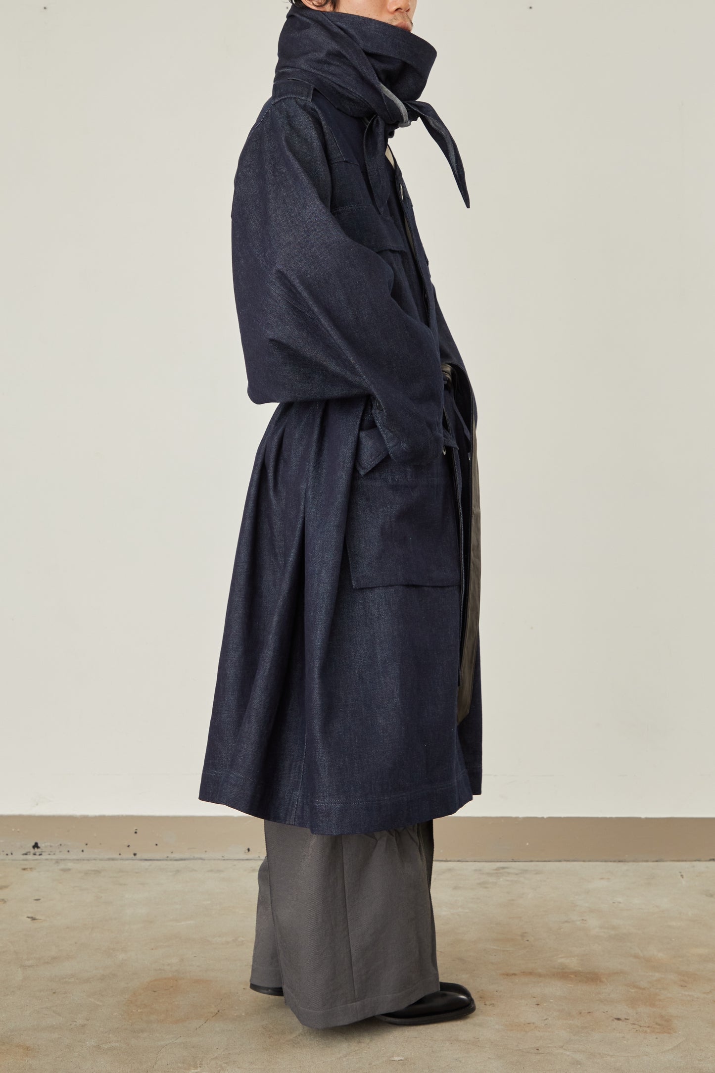 i'm here : HAOLI MILITARY "DENIM" COAT :