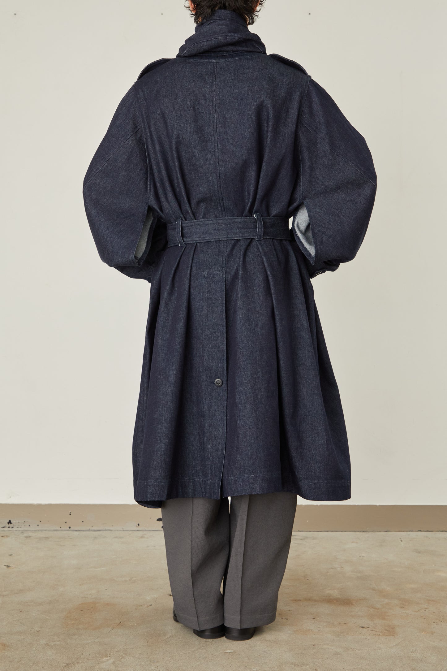 i'm here : HAOLI MILITARY "DENIM" COAT :