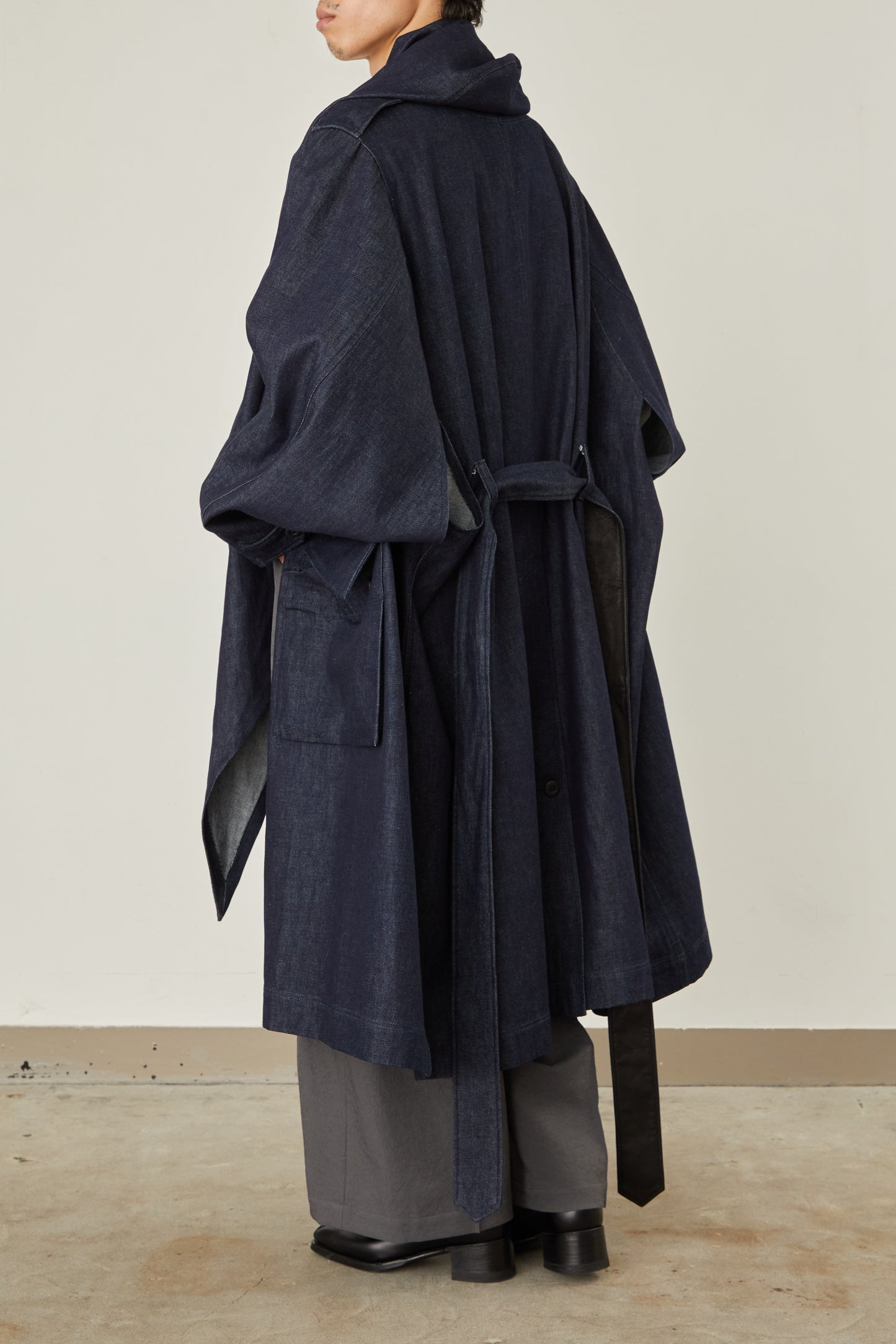i'm here : HAOLI MILITARY "DENIM" COAT :