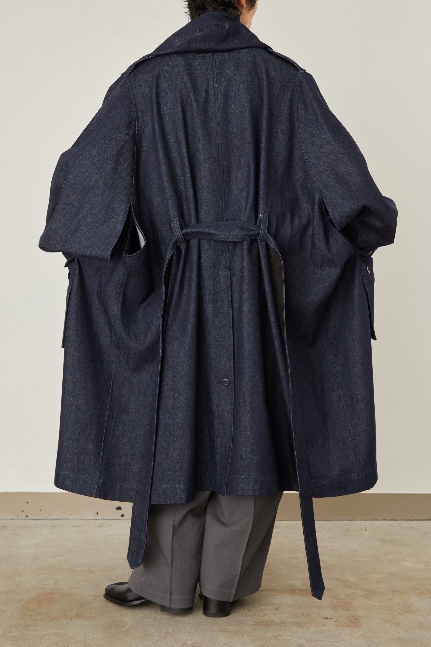 i'm here : HAOLI MILITARY "DENIM" COAT :