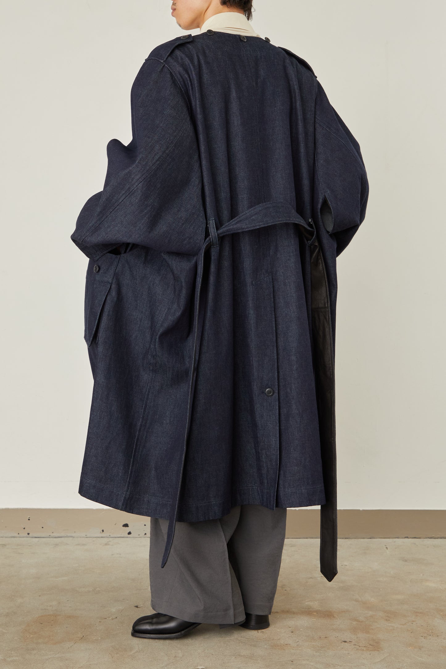 i'm here : HAOLI MILITARY "DENIM" COAT :
