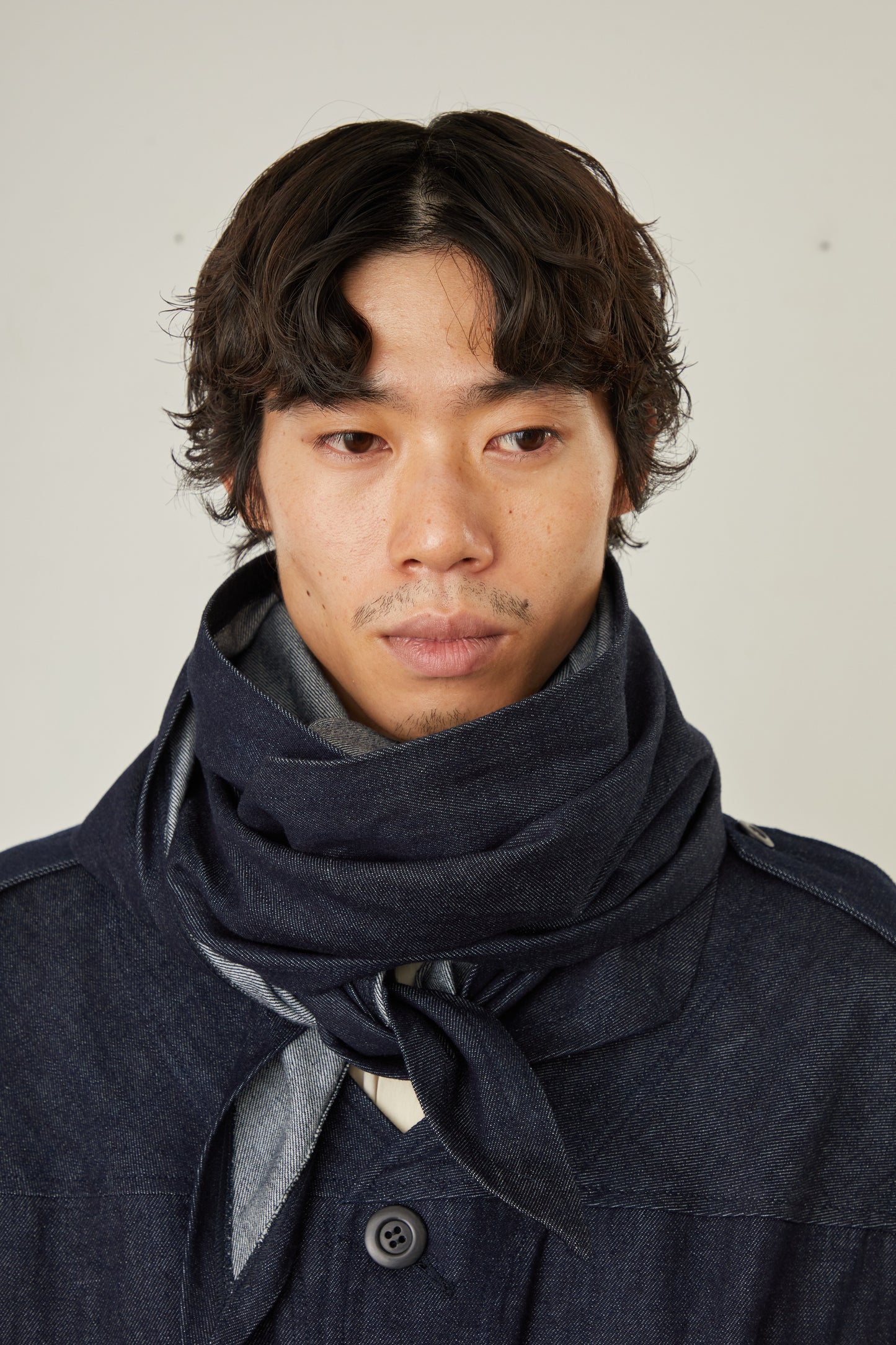 i'm here : HAOLI MILITARY "DENIM" COAT :
