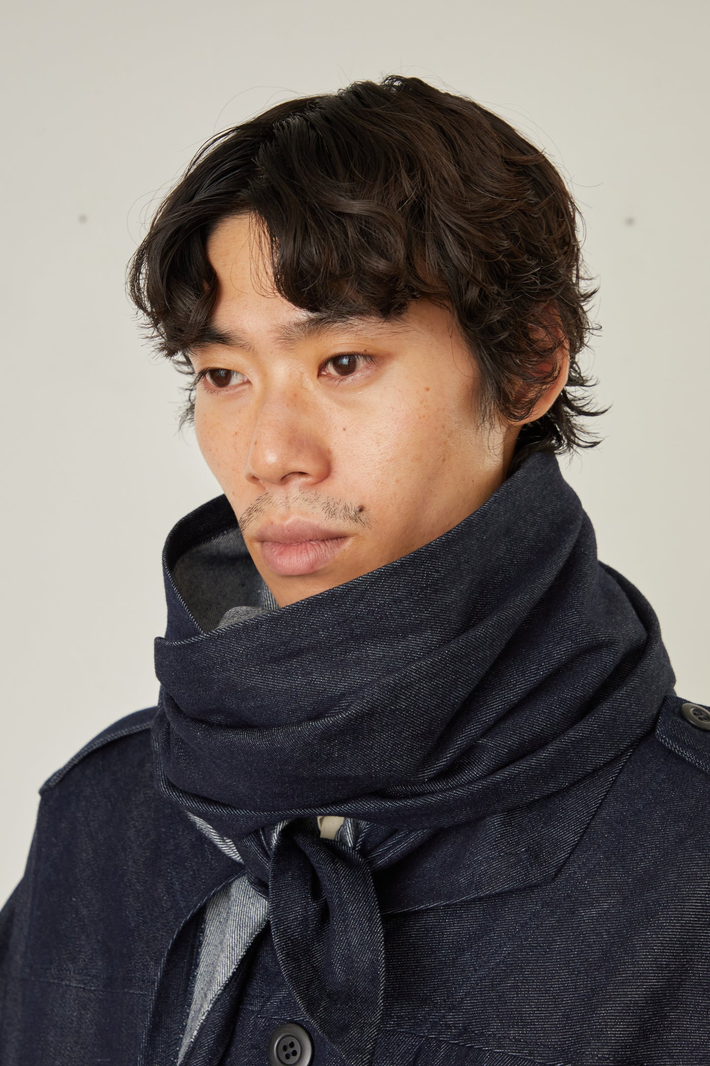 i'm here : HAOLI MILITARY "DENIM" COAT :