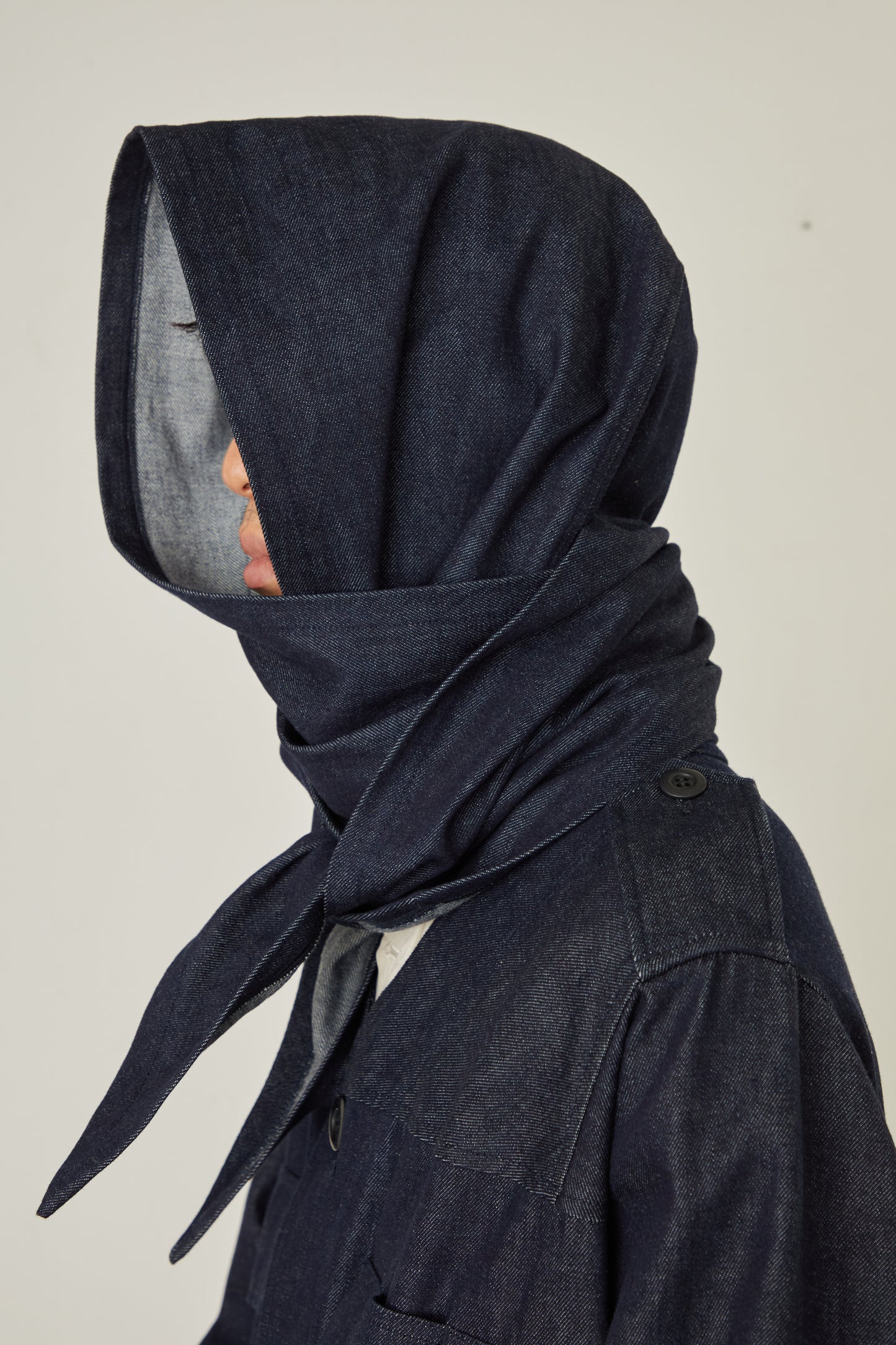 i'm here : HAOLI MILITARY "DENIM" COAT :