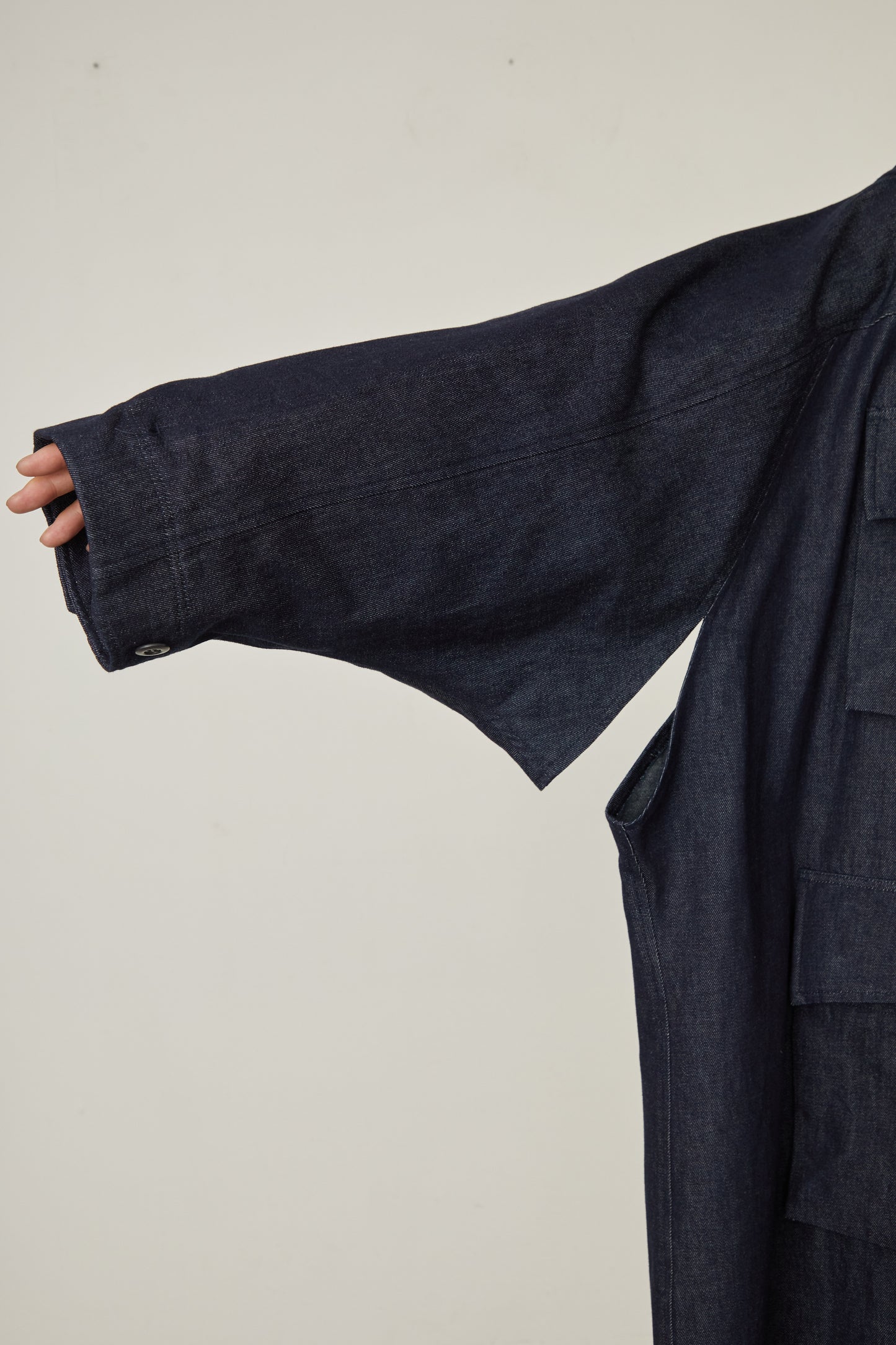 i'm here : HAOLI MILITARY "DENIM" COAT :