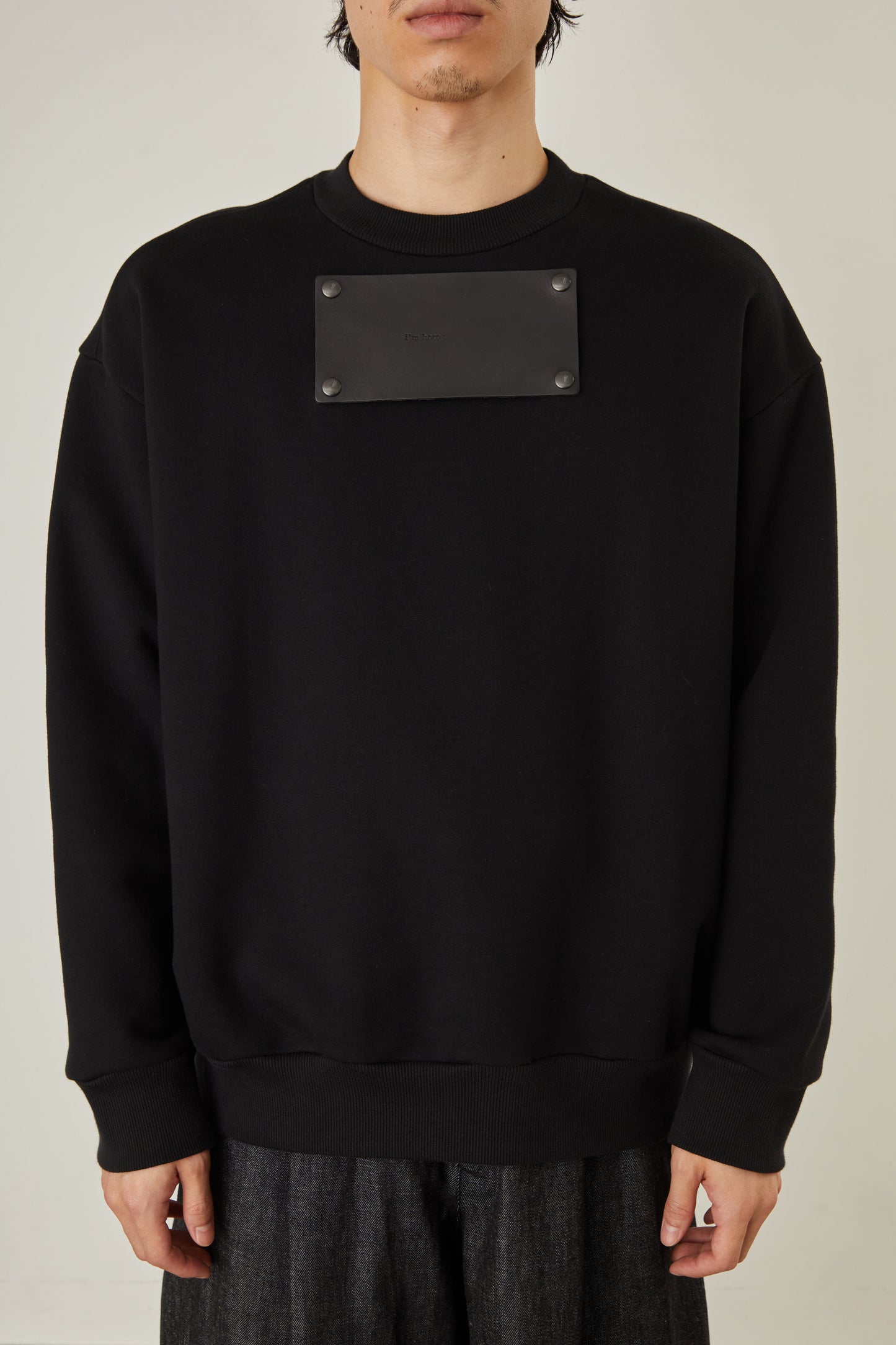i'm here : LEATHER DOCKING : SWEAT SHIRTS