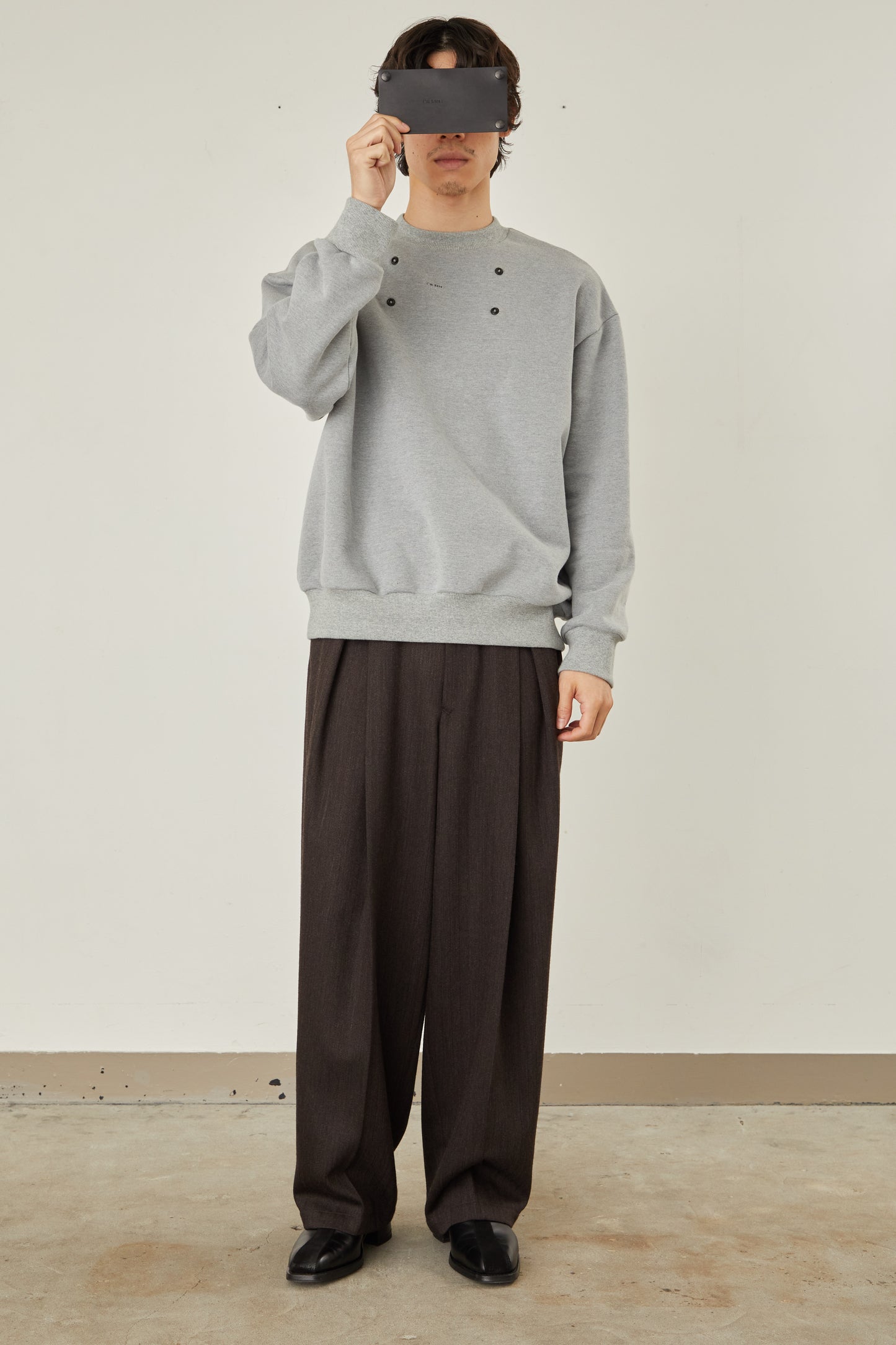 i'm here : LEATHER DOCKING : SWEAT SHIRTS