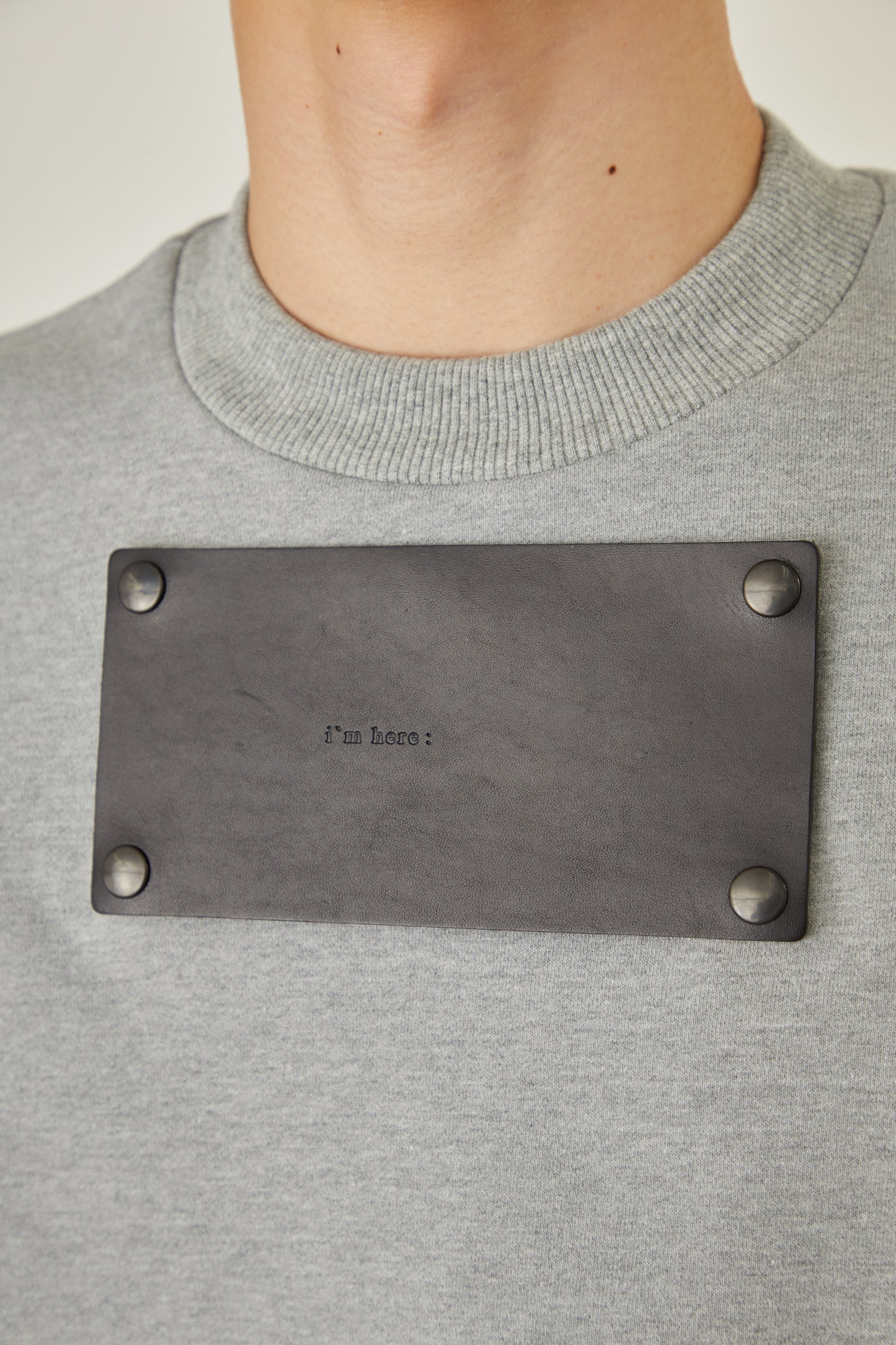 i'm here : LEATHER DOCKING : SWEAT SHIRTS