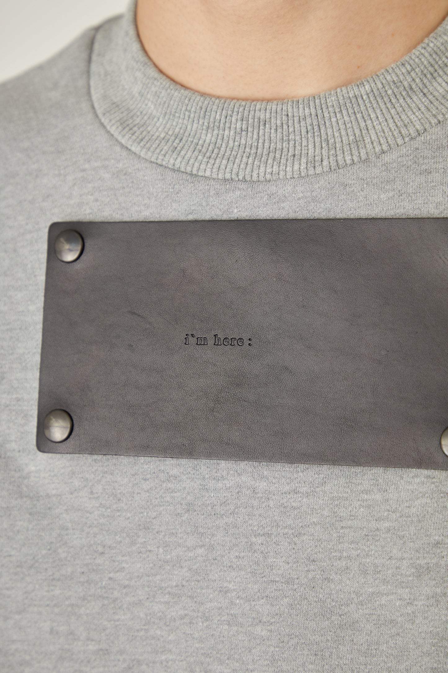 i'm here : LEATHER DOCKING : SWEAT SHIRTS