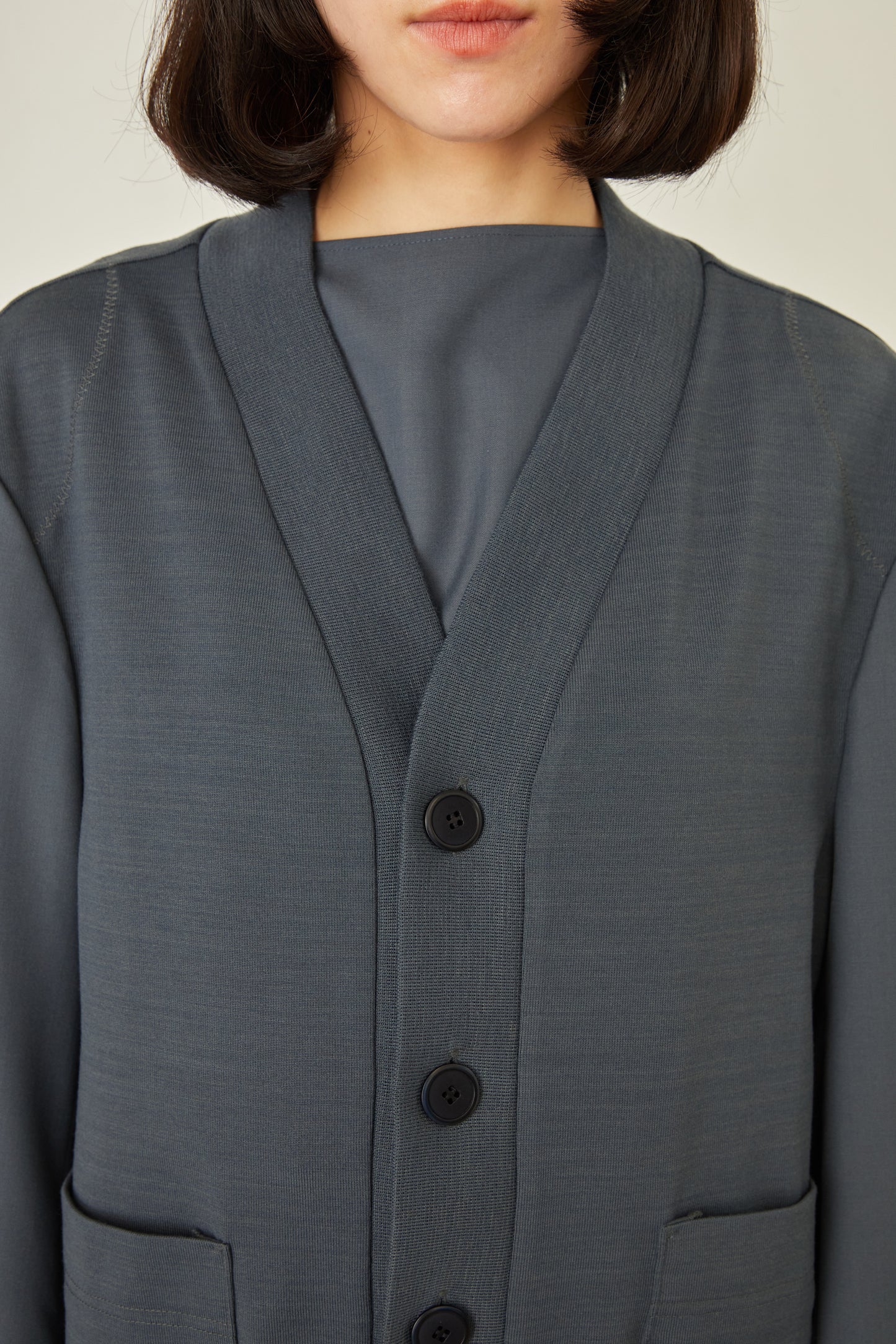 i'm here : UN(I) FORM JERSEY : DOCKING CARDIGAN