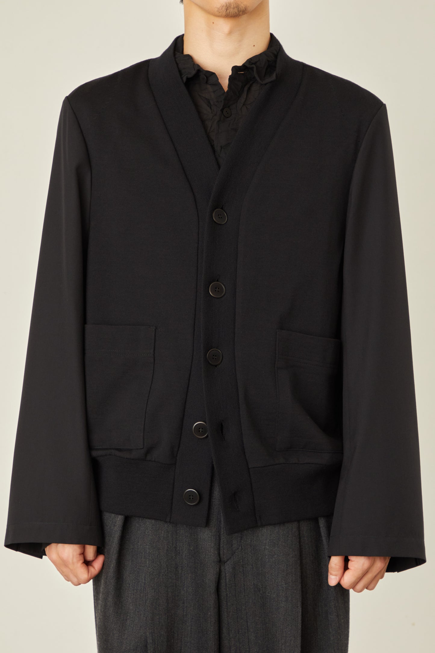 i'm here : UN(I) FORM JERSEY : DOCKING CARDIGAN