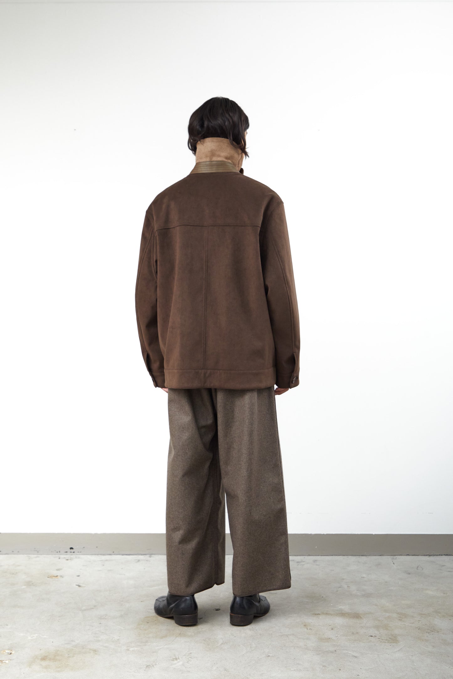 with LEATHER : JACKET