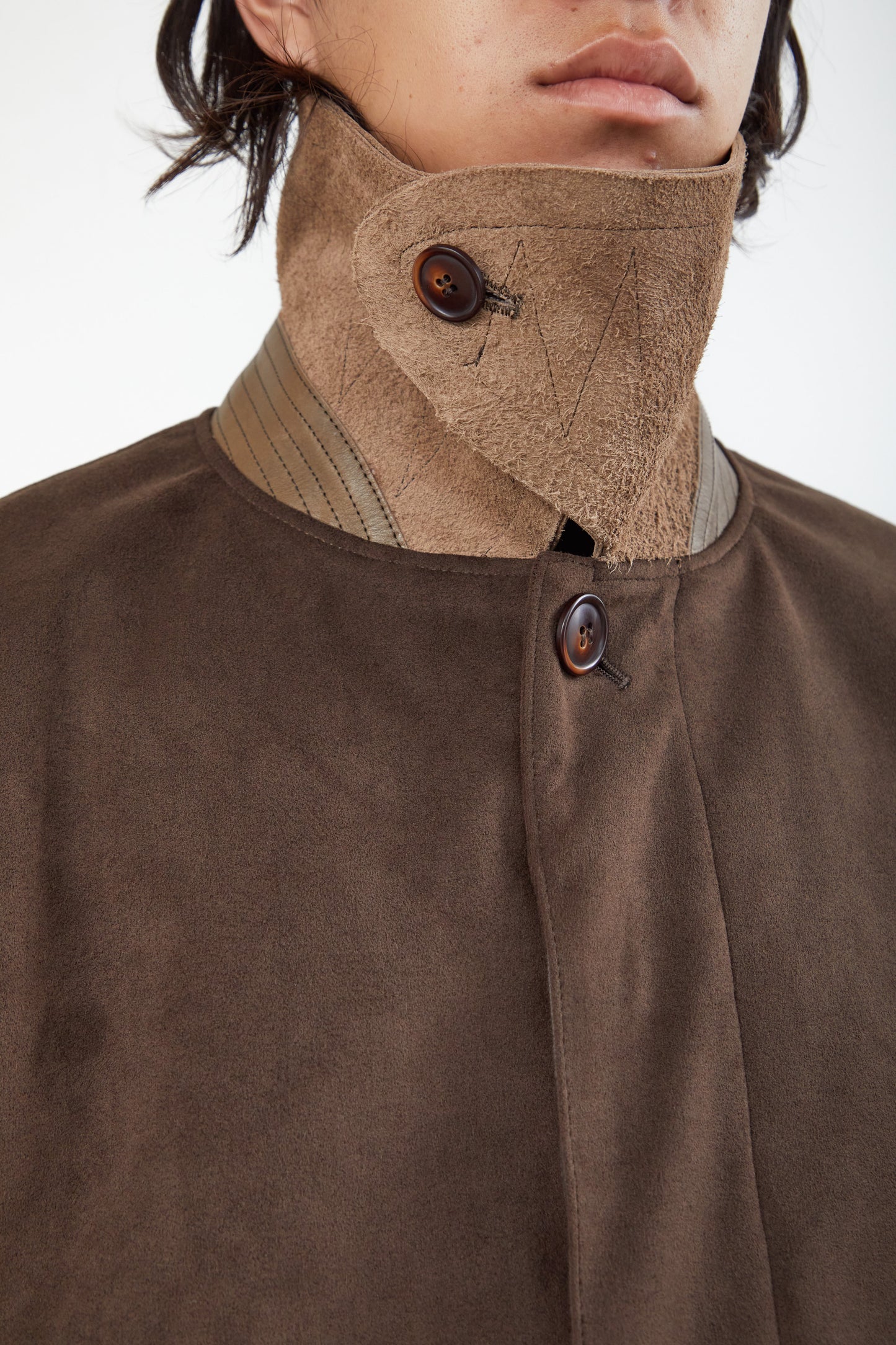 with LEATHER : JACKET