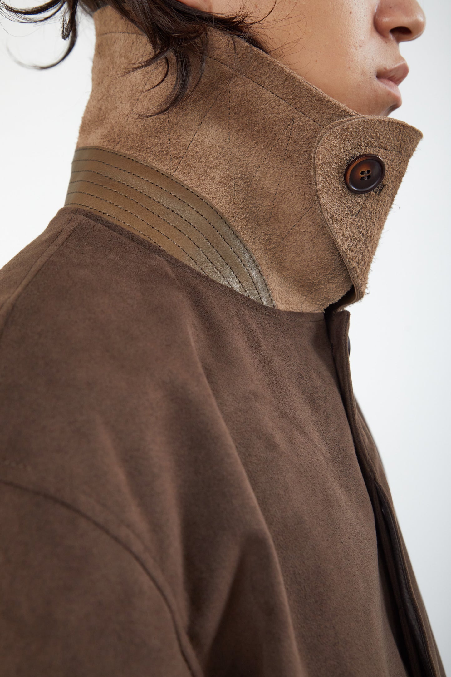 with LEATHER : JACKET