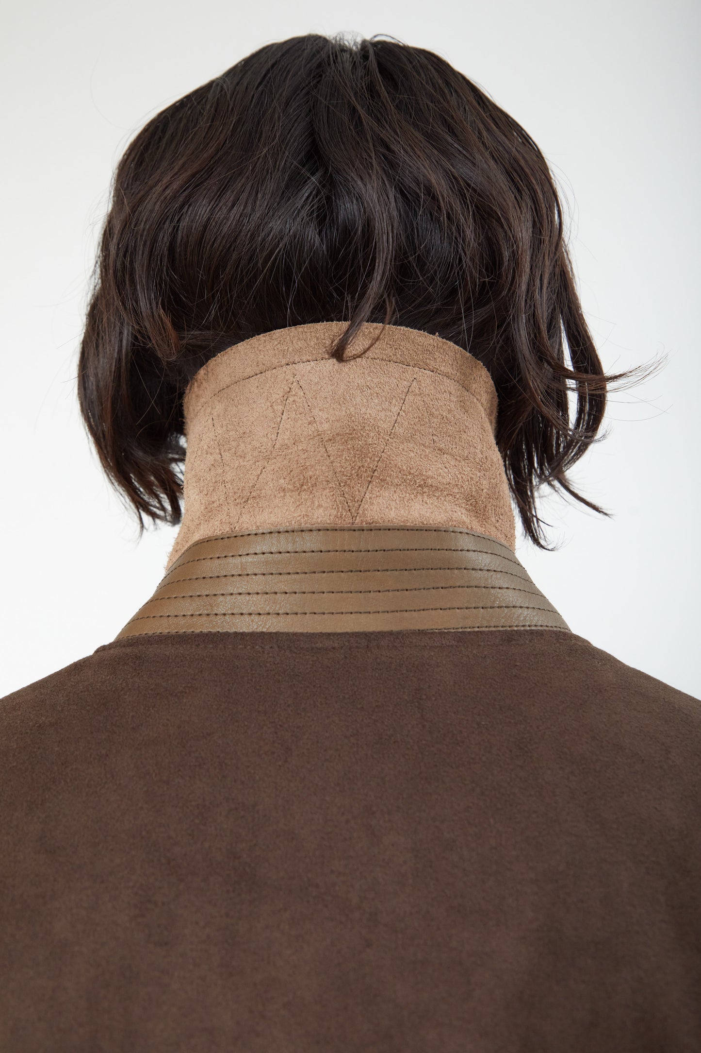 with LEATHER : JACKET