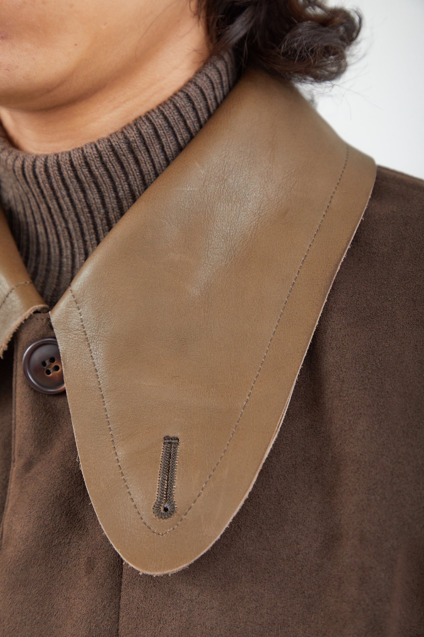 with LEATHER : JACKET