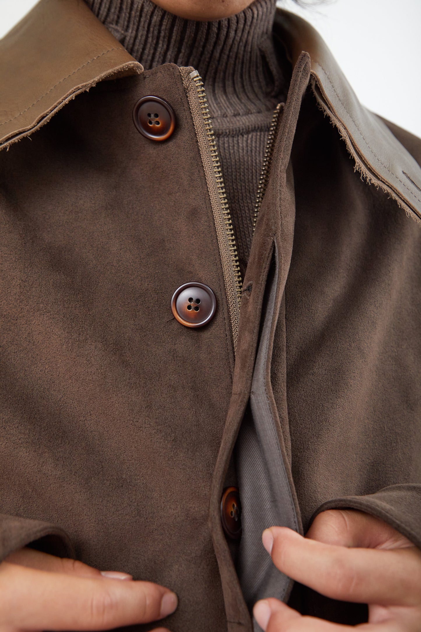 with LEATHER : JACKET