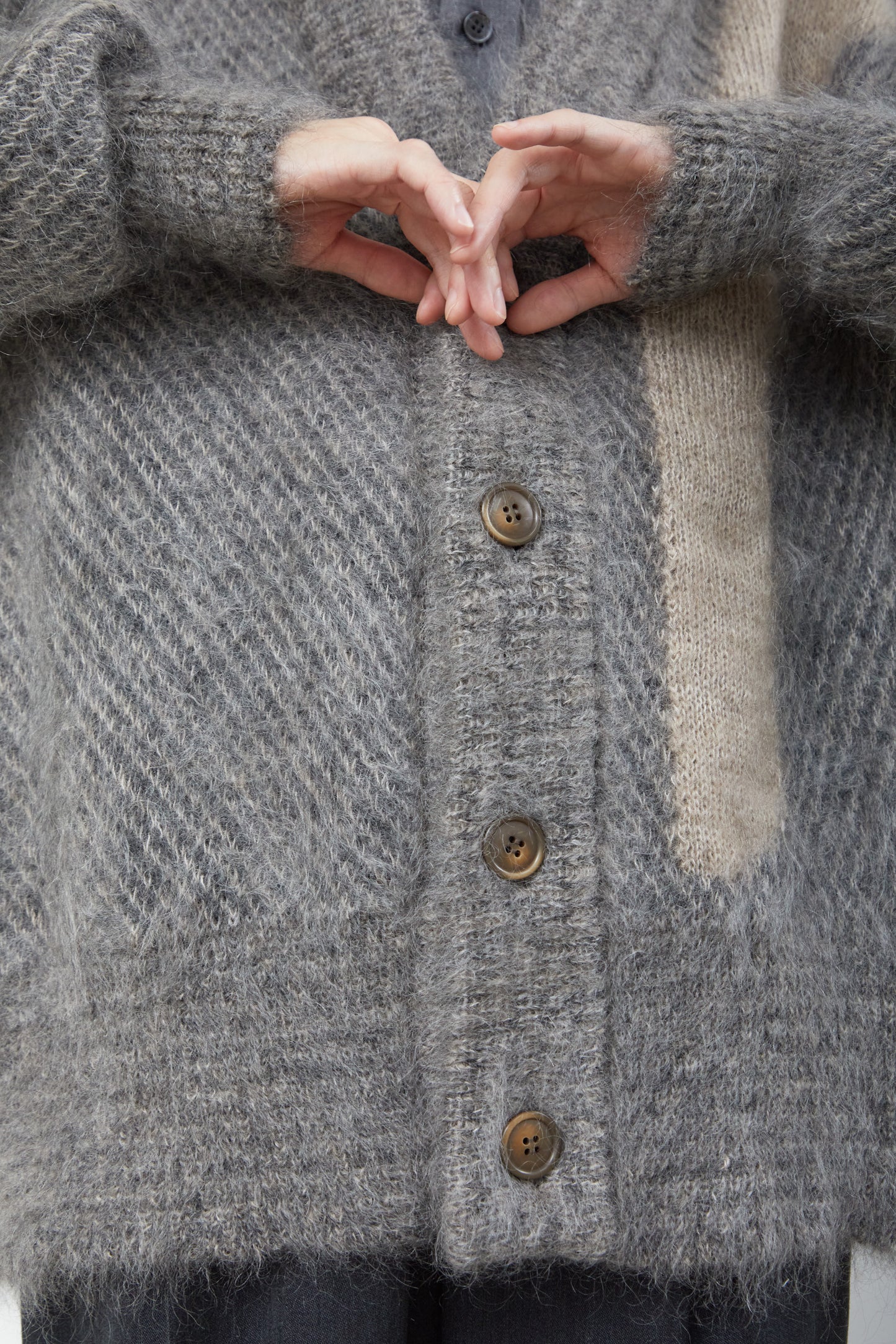 MOHAIR : Melange Color KNIT