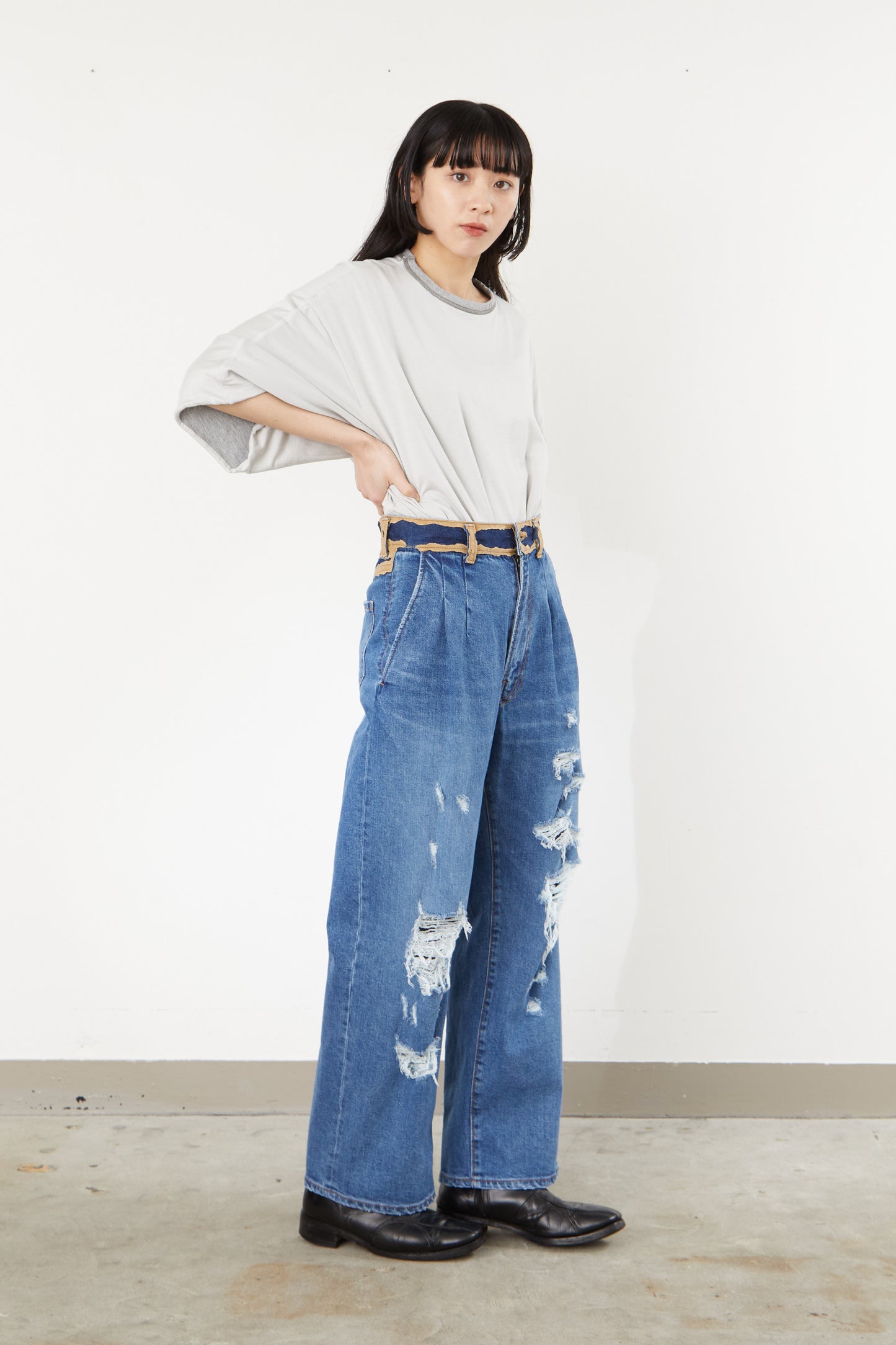 i'm here : Paper patch : DENIM PANTS "FUTURE"