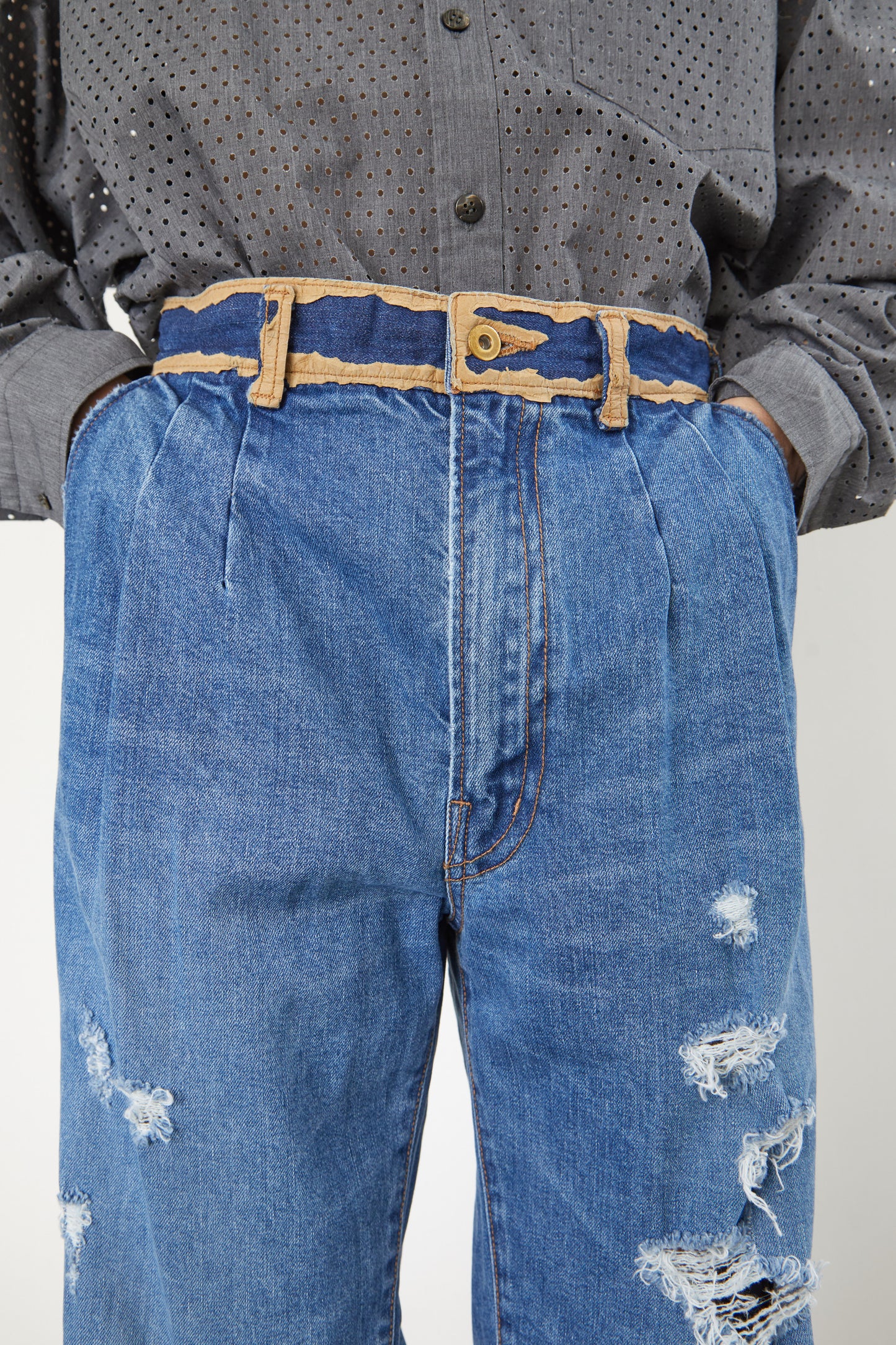 i'm here : Paper patch : DENIM PANTS "FUTURE"