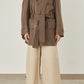 i'm here : with PIPING : LIGHT MELTON MACKINAW COAT