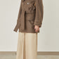 i'm here : with PIPING : LIGHT MELTON MACKINAW COAT