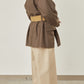 i'm here : with PIPING : LIGHT MELTON MACKINAW COAT